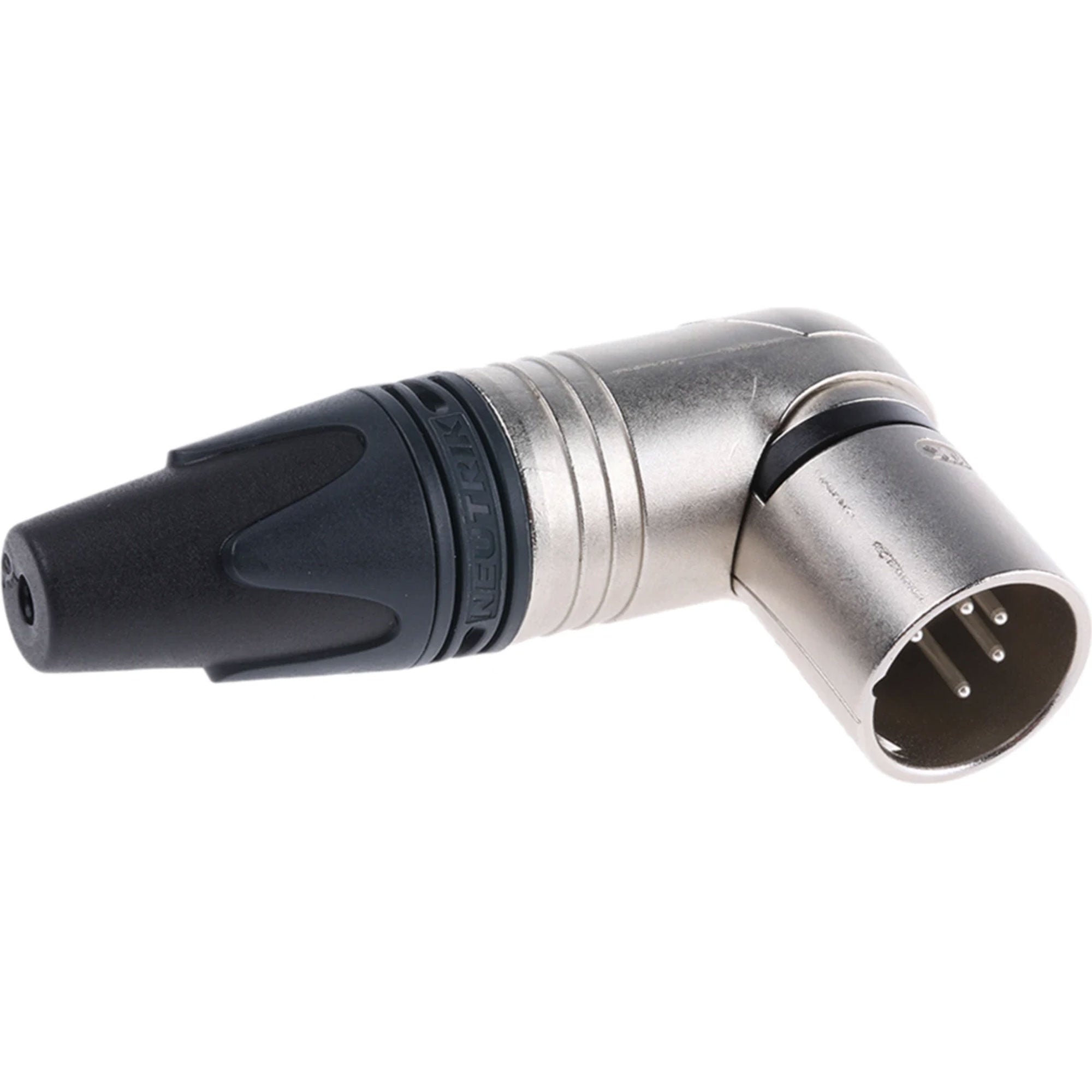 Neutrik NC5MRX Male Right Angle 5-Pin XLR Cable Connector (Nickel/Silver, Box of 50)