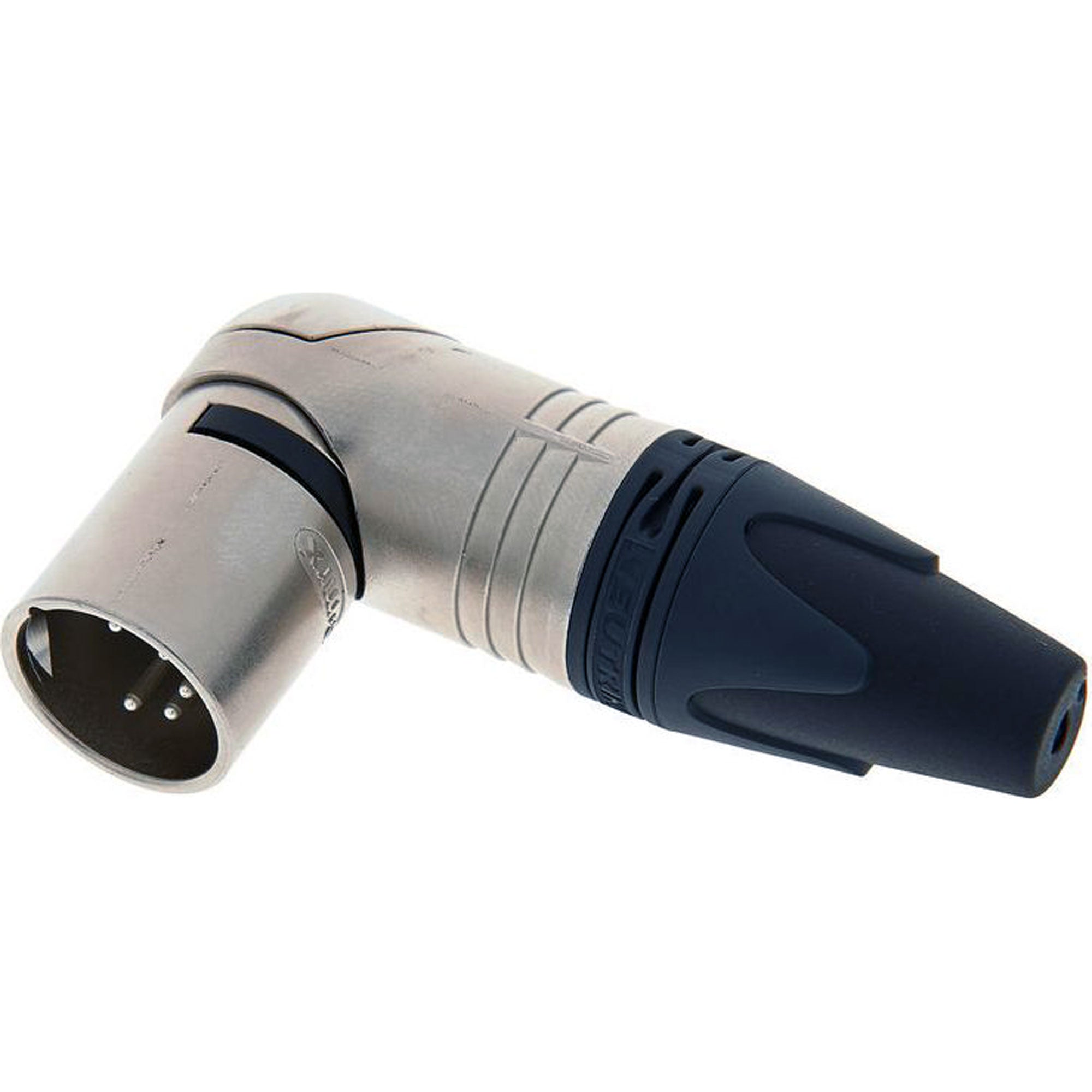 Neutrik NC5MRX Male Right Angle 5-Pin XLR Cable Connector (Nickel/Silver, Box of 50)