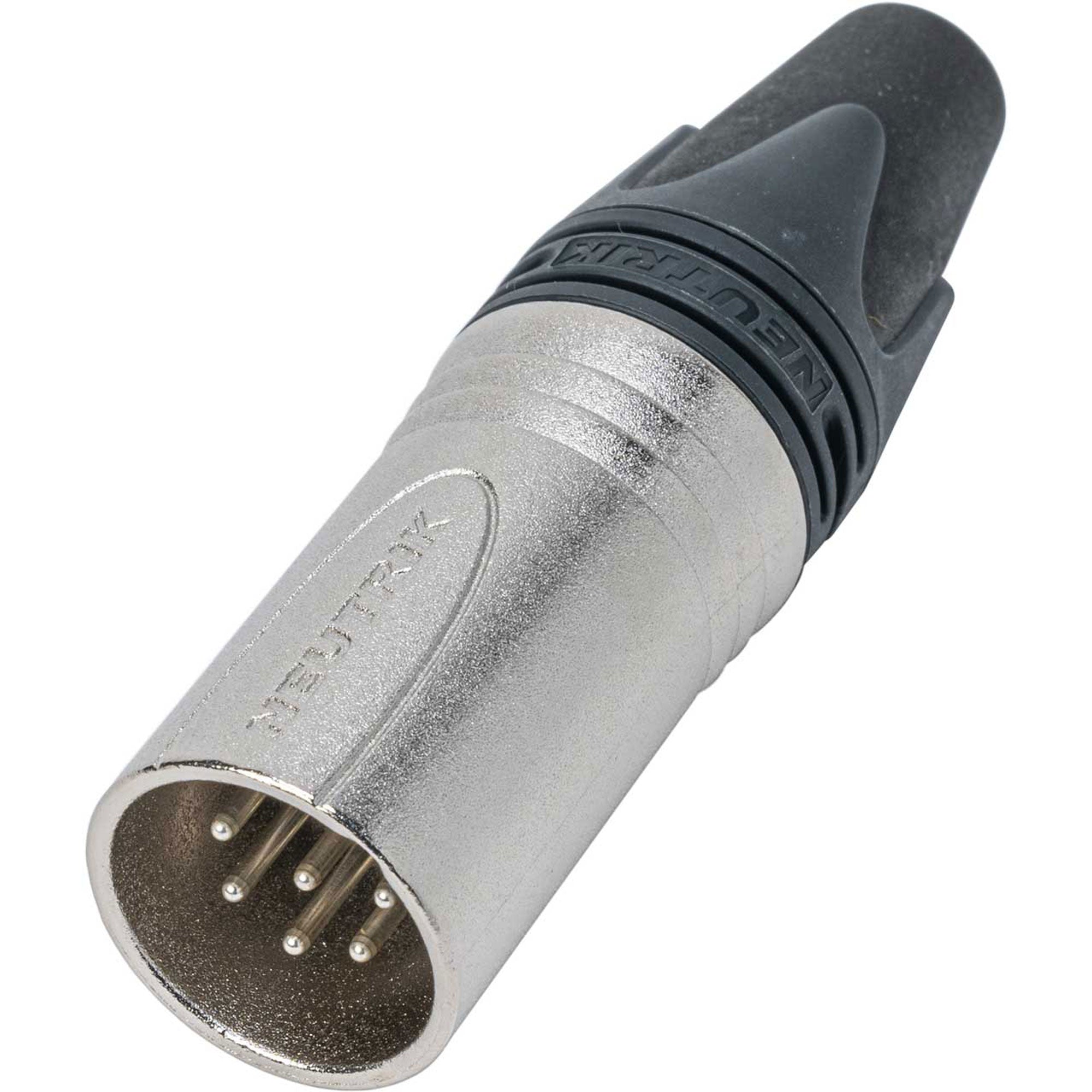 Neutrik NC6MXX Male 6-Pin XLR Cable Connector (Nickel/Silver, Box of 25)
