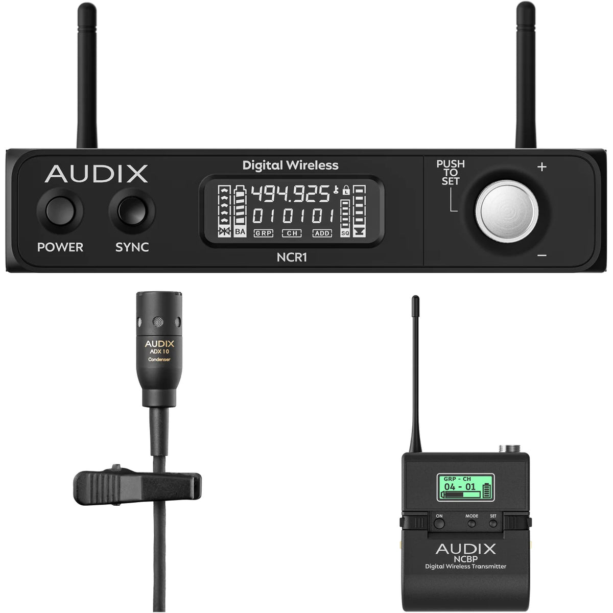 Audix NCBX10 Novacore Single-Channel Bodypack Wireless System with ADX10 Lavalier Microphone