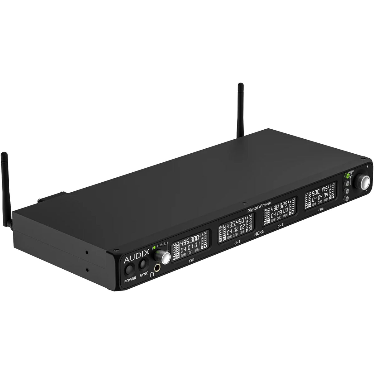 Audix NCR4 Novacore Quad-Channel Digital Wireless Receiver with Dante (494-542 MHz)
