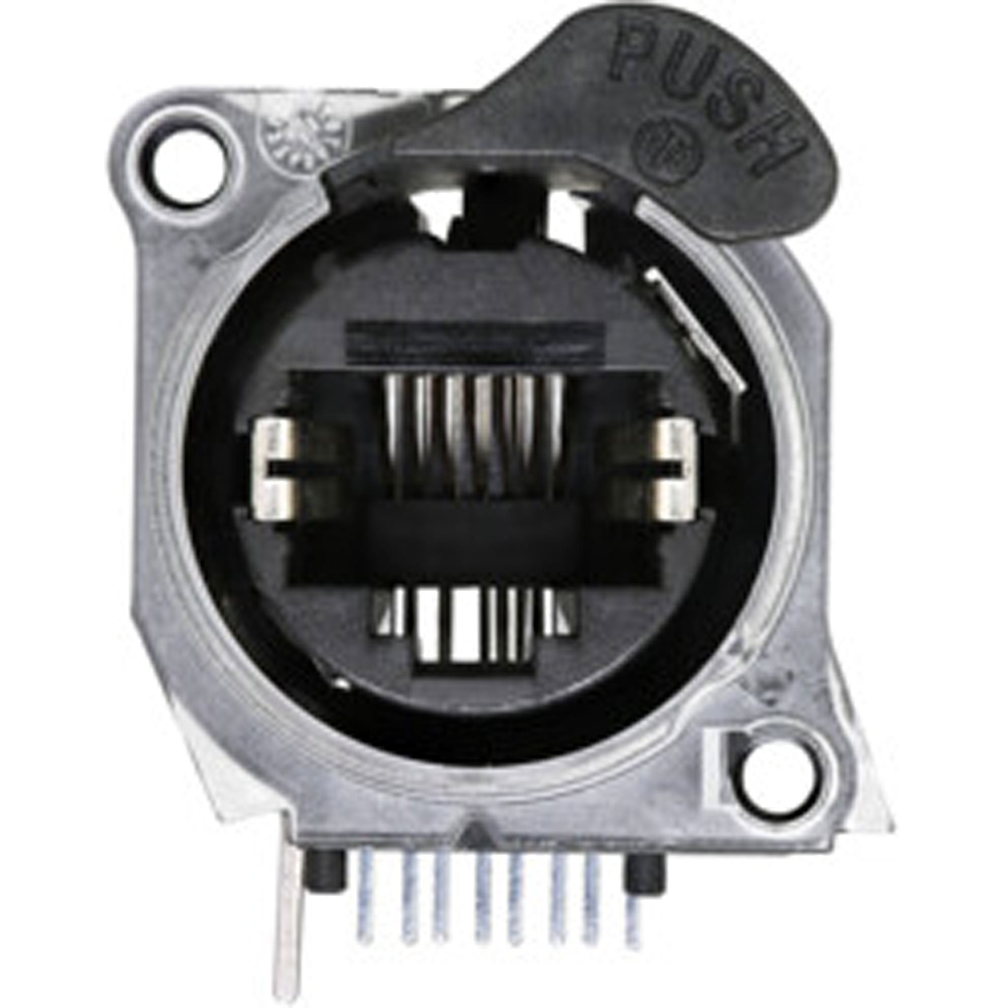 Neutrik NE8FAH-LR-DAE etherCON RJ45 PCBH Chassis Connector with Halo Light Ring (Box of 100)