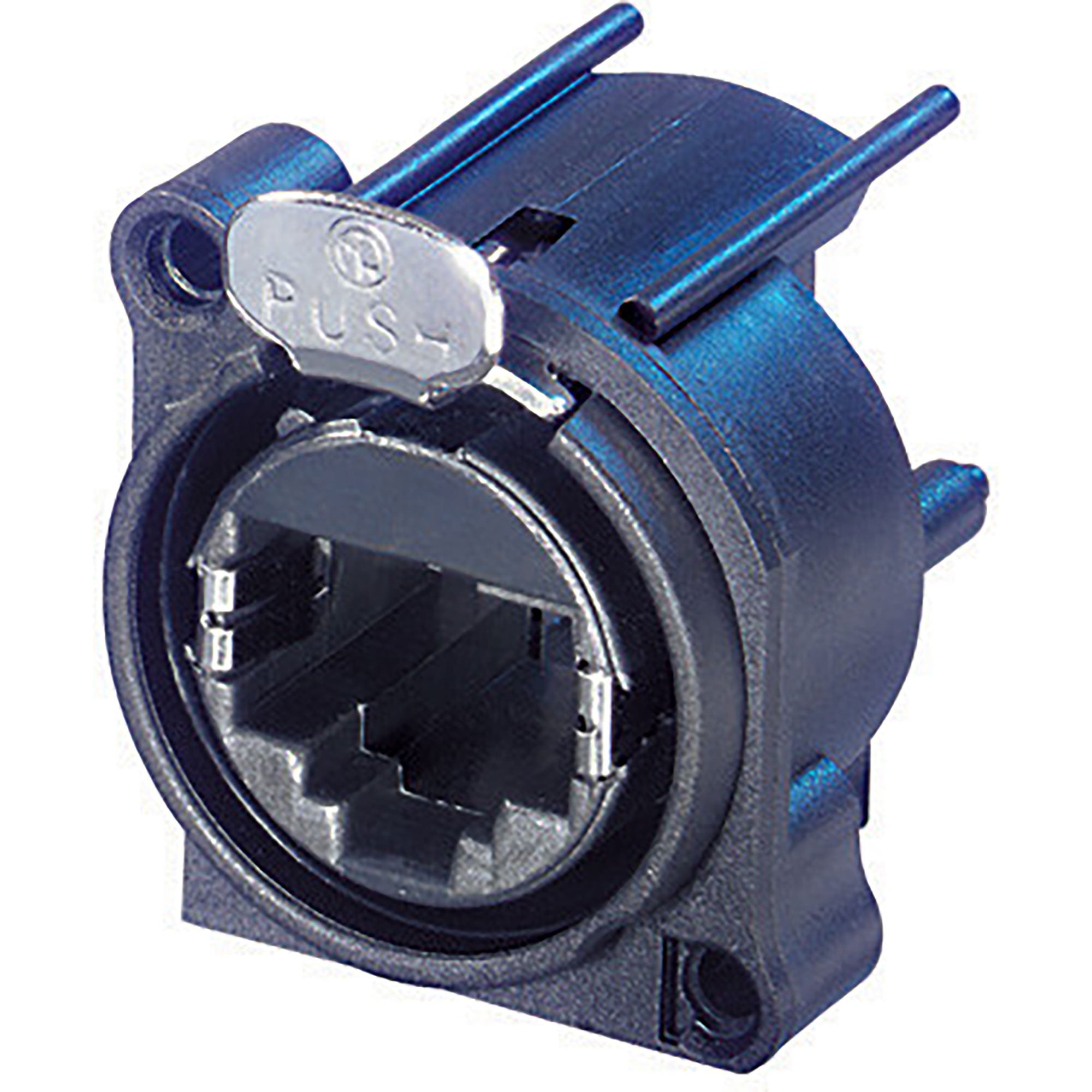 Neutrik NE8FAH etherCON RJ45 Horizontal PCB Mount Receptacle (Black)