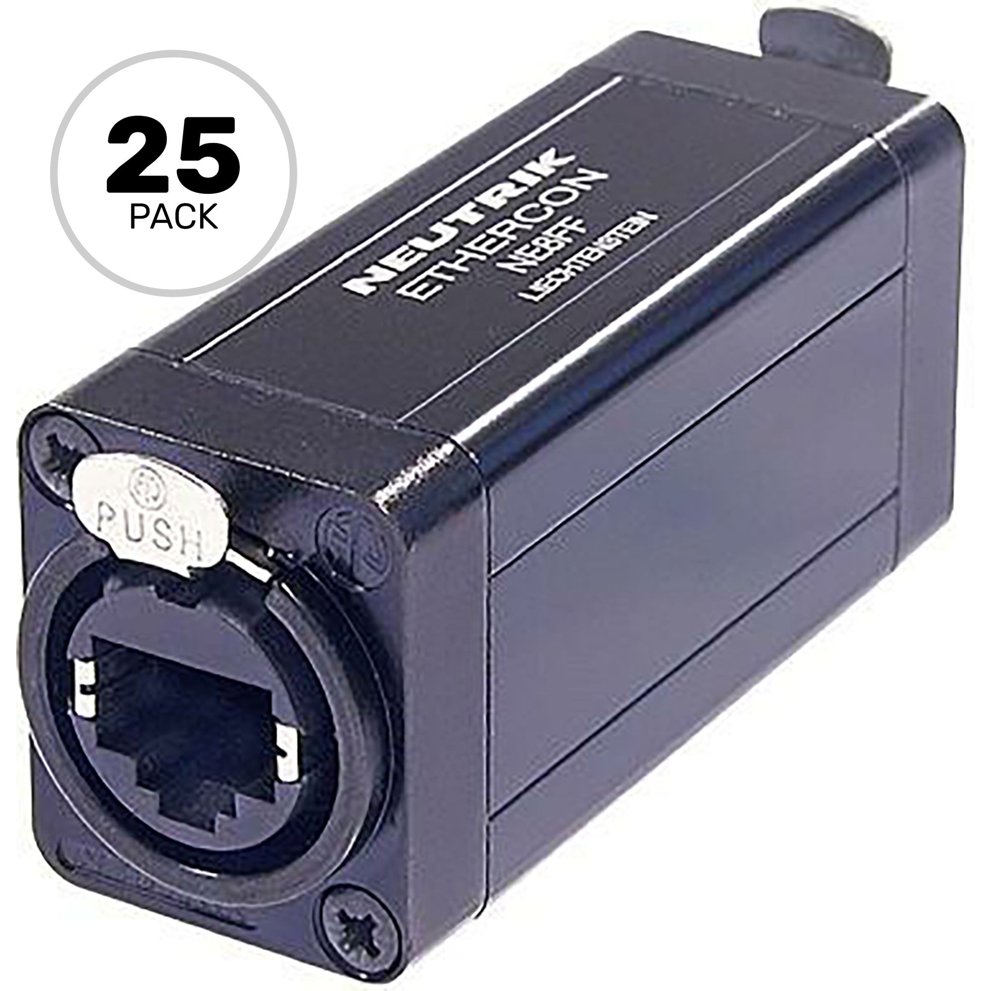 Neutrik NE8FF etherCON RJ45 Feedthrough Coupler (Box of 25)