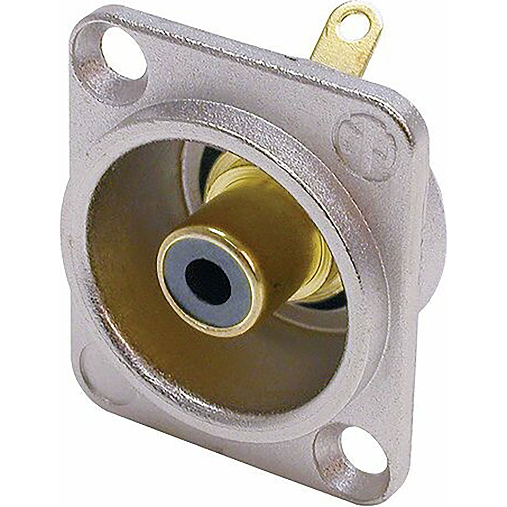 Neutrik NF2D-0 Female RCA Phono Jack (Nickel/Black)