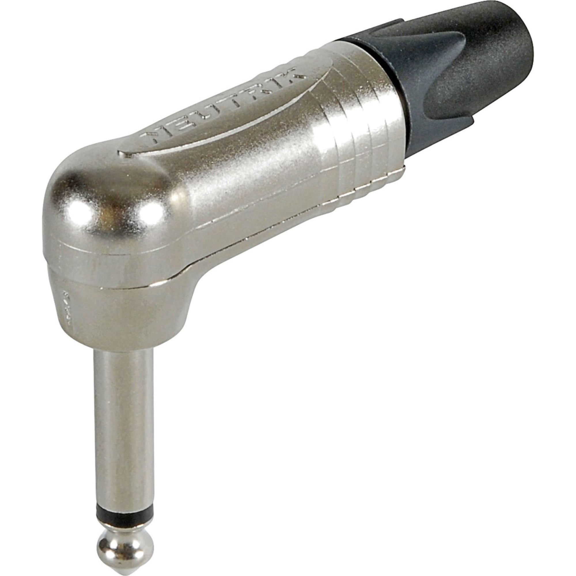 Neutrik NP2RX Professional Right-Angle 1/4" TS Mono Phone Plug (Nickel/Silver, Box of 25)