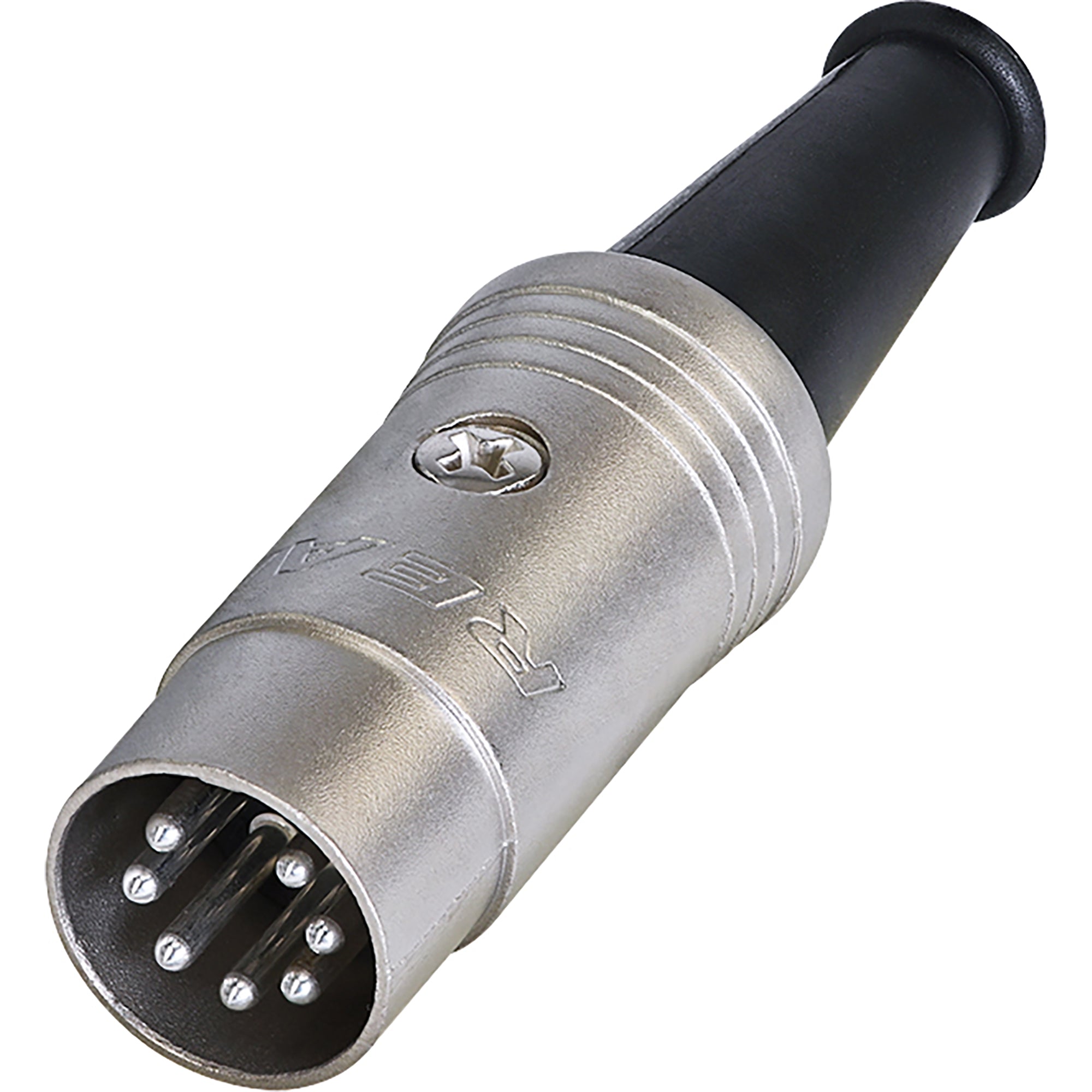 Neutrik Rean NYS323 7-Pin DIN MIDI Cable Connector (Nickel/Silver)