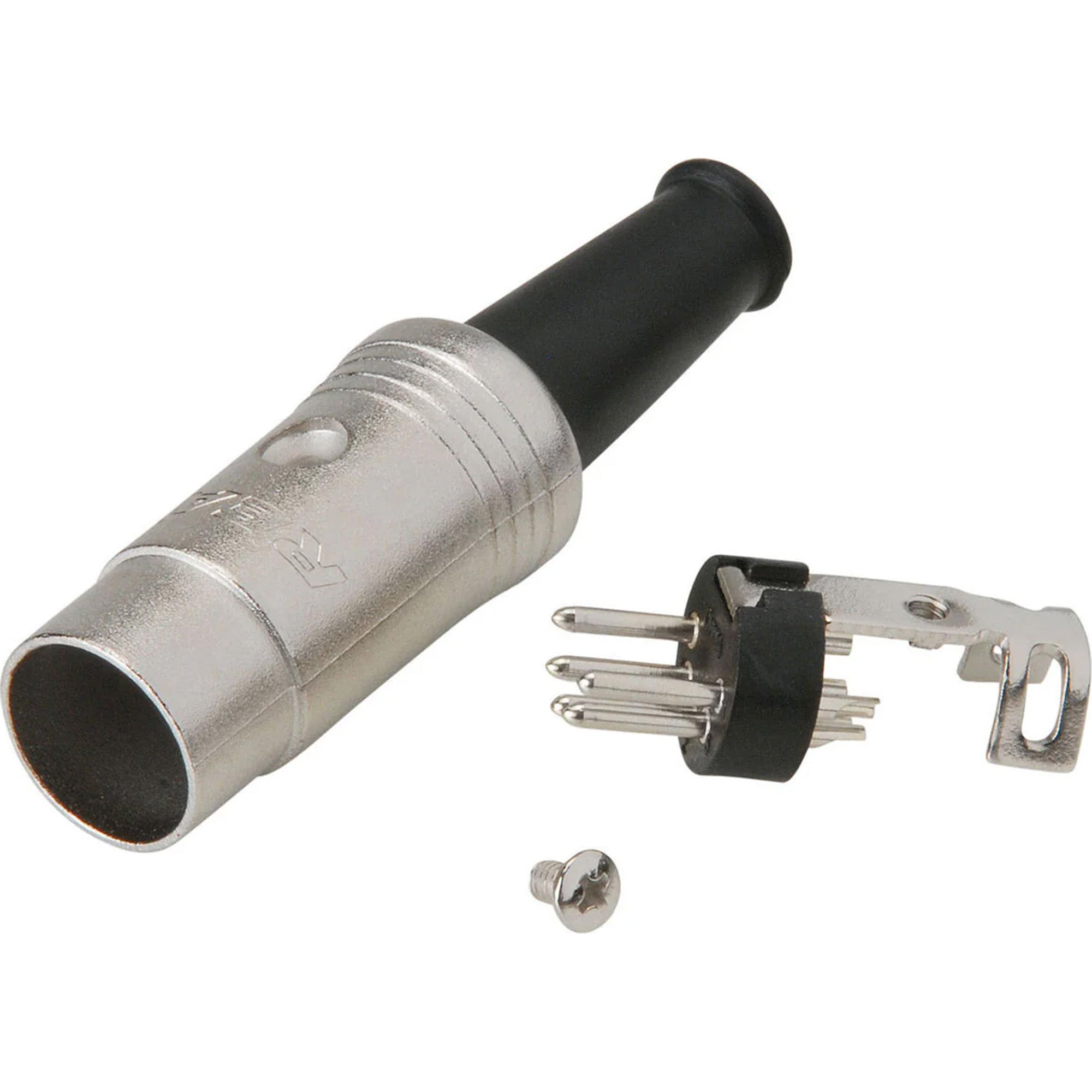 Neutrik Rean NYS322 5-Pin DIN MIDI Cable Connector (Nickel/Silver)