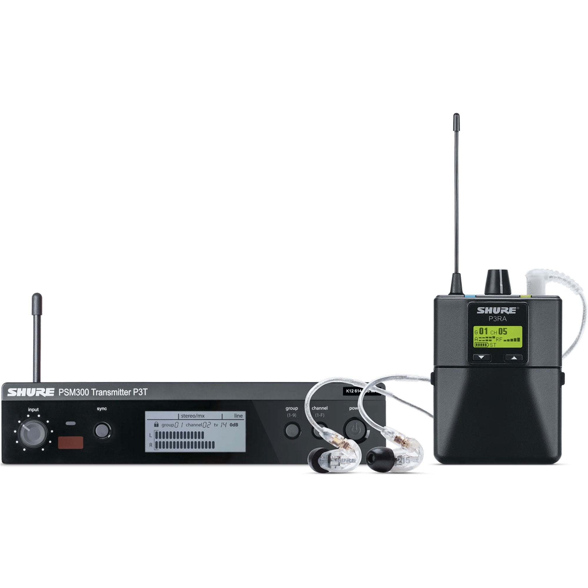 Shure P3TRA215CL PSM300 In-Ear Personal Monitor System (H20: 518-541 MHz)