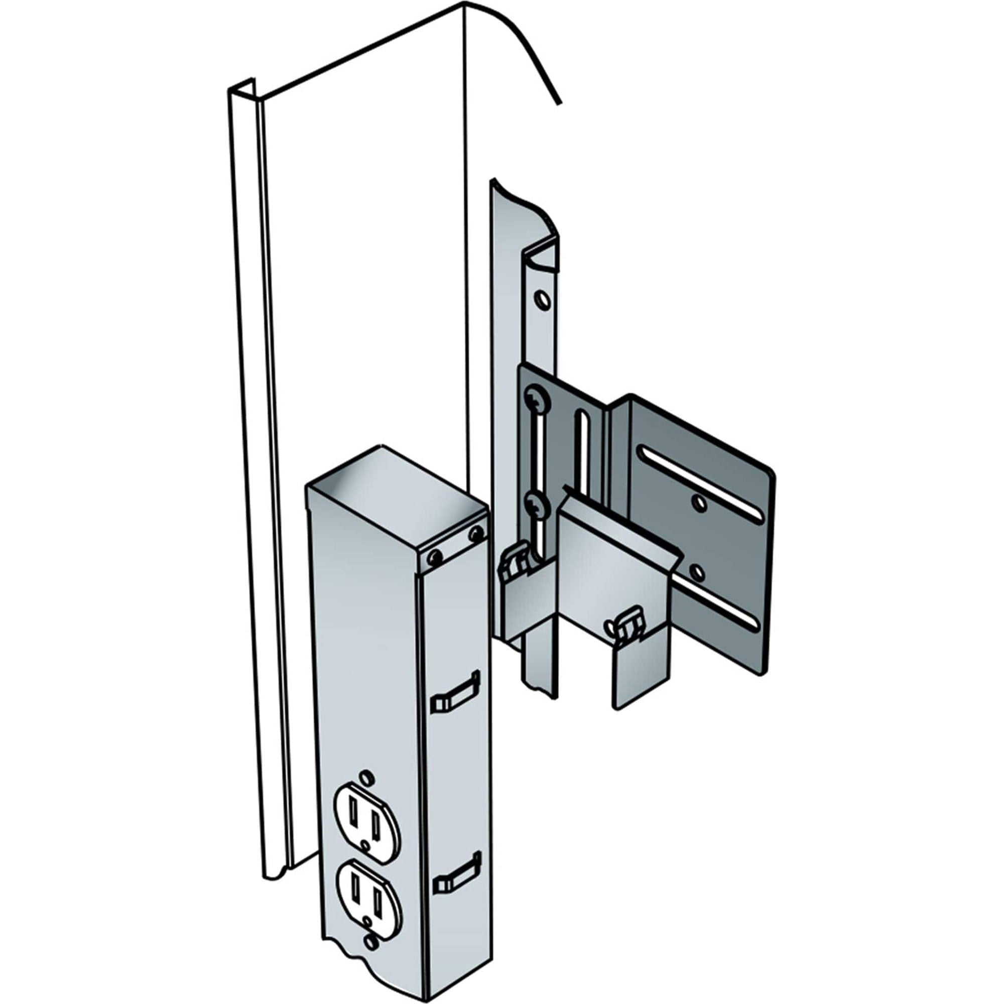 Middle Atlantic PB-DWR Vertical Power Strip Brackets
