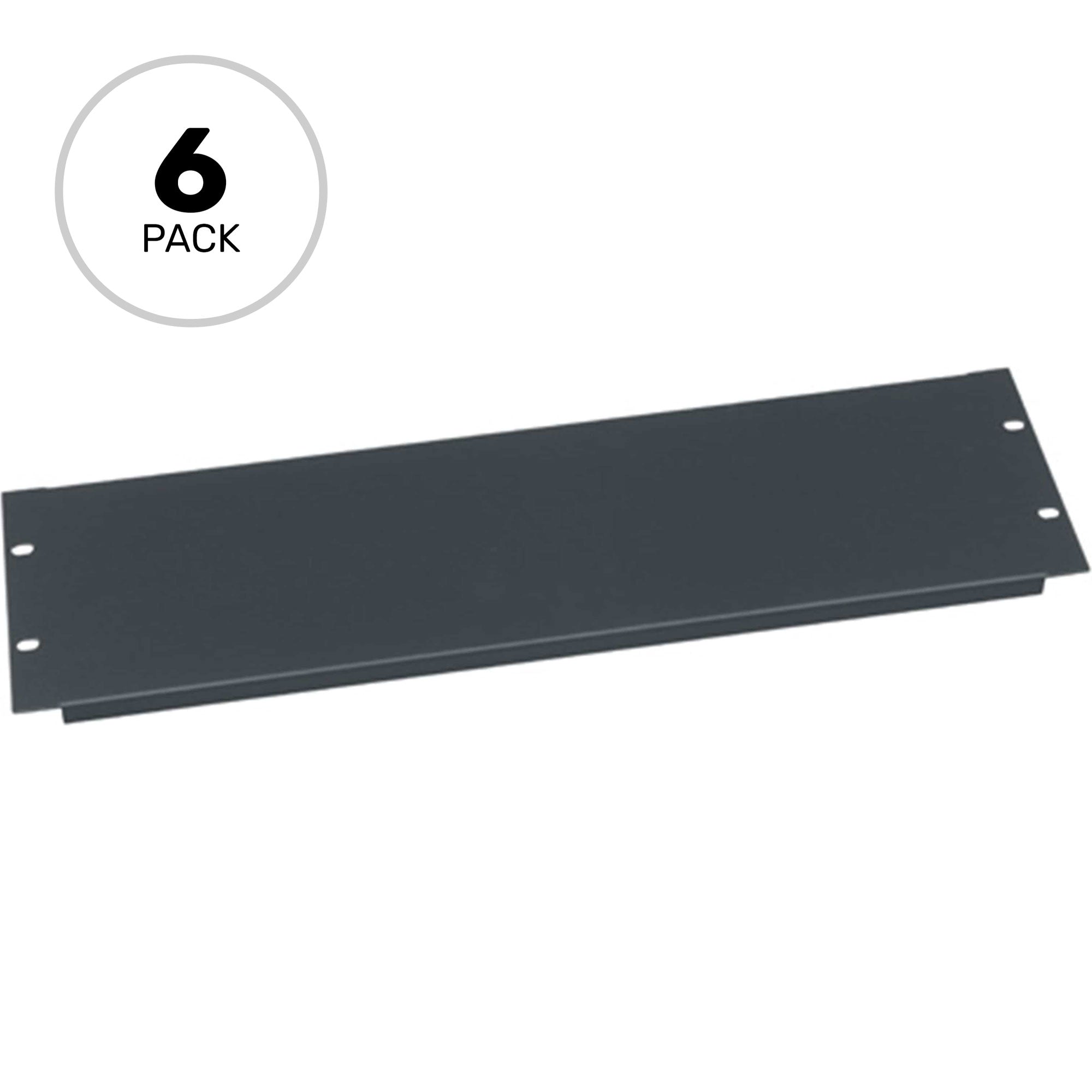 Middle Atlantic PBL3-CP6 Flanged Blank Rack Panel 3U (6 Pack)