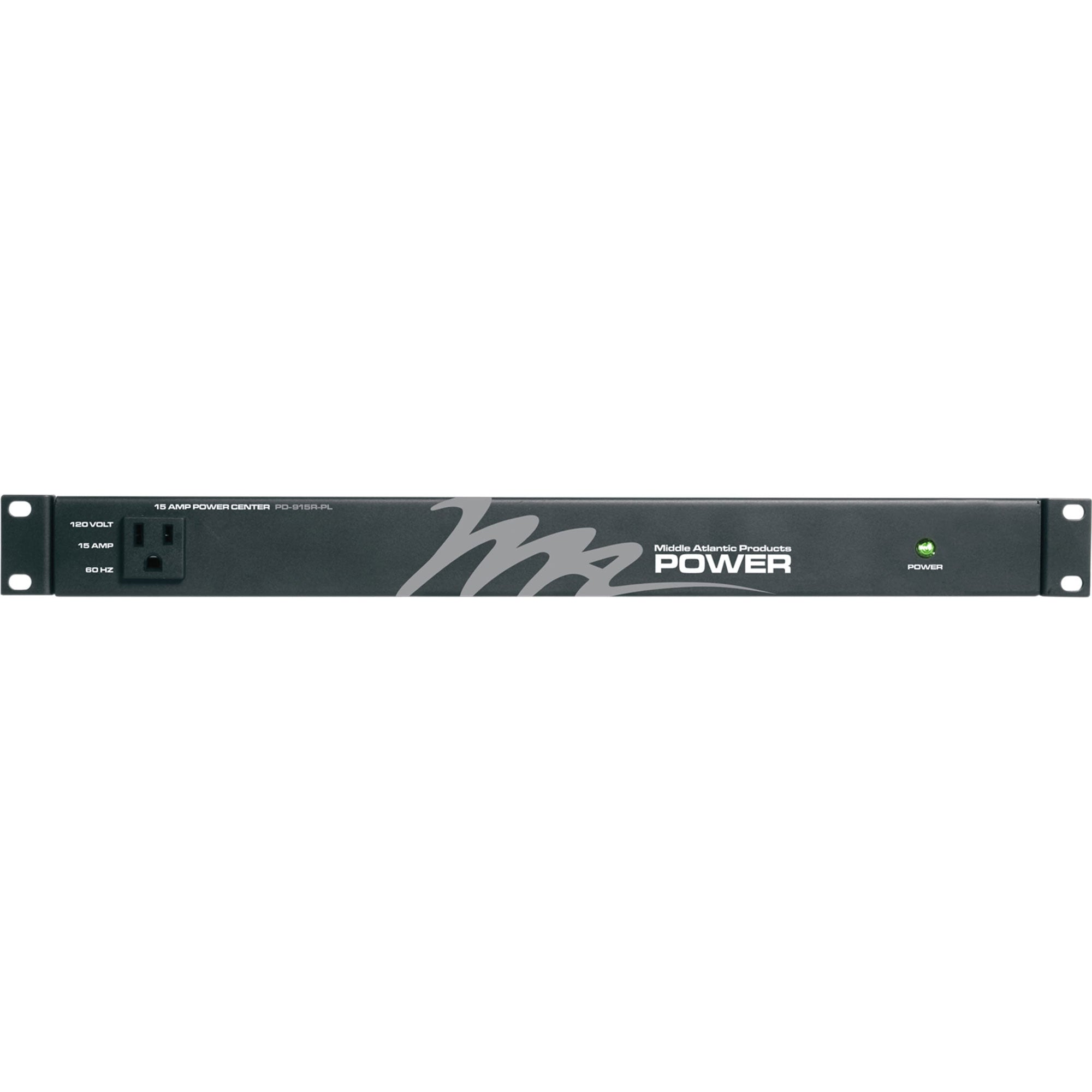 Middle Atlantic PD-915R-PL Rackmount Power Strip (9-Outlet, 15 Amp)
