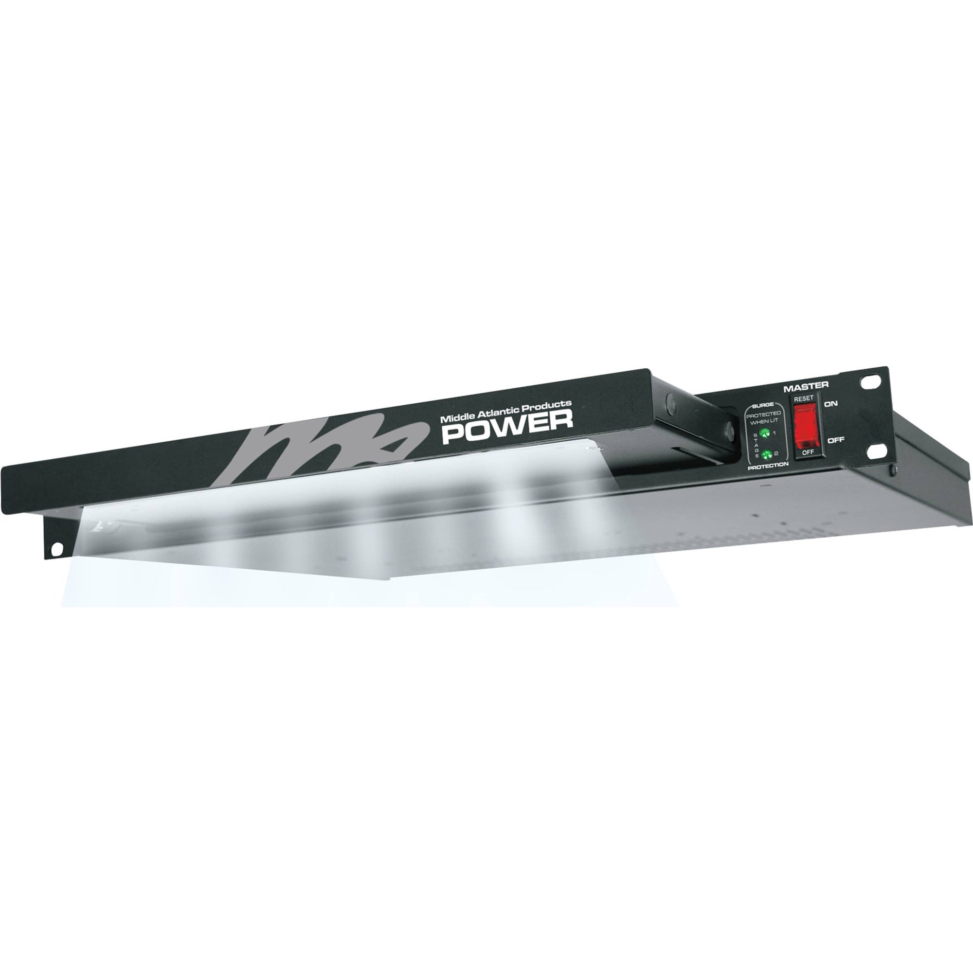 Middle Atlantic PDLT-815RV-RN Rack Light & Power Strip (8-Outlet, 15 Amp)