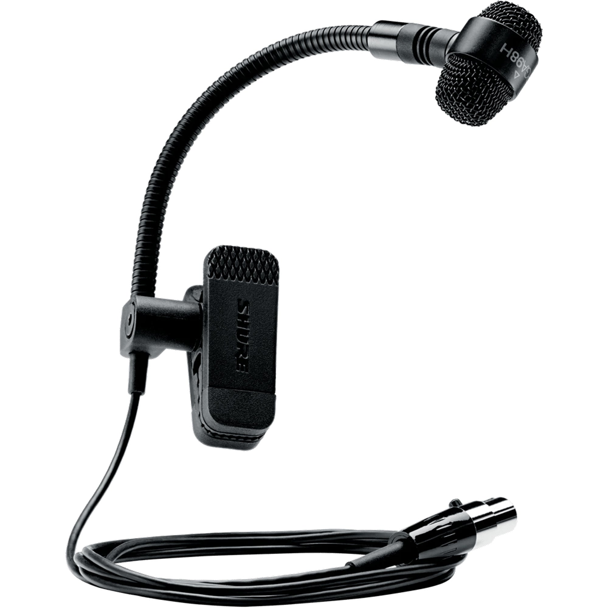 Shure PGA98H Cardioid Condenser Clip-On Horn Microphone for Wireless