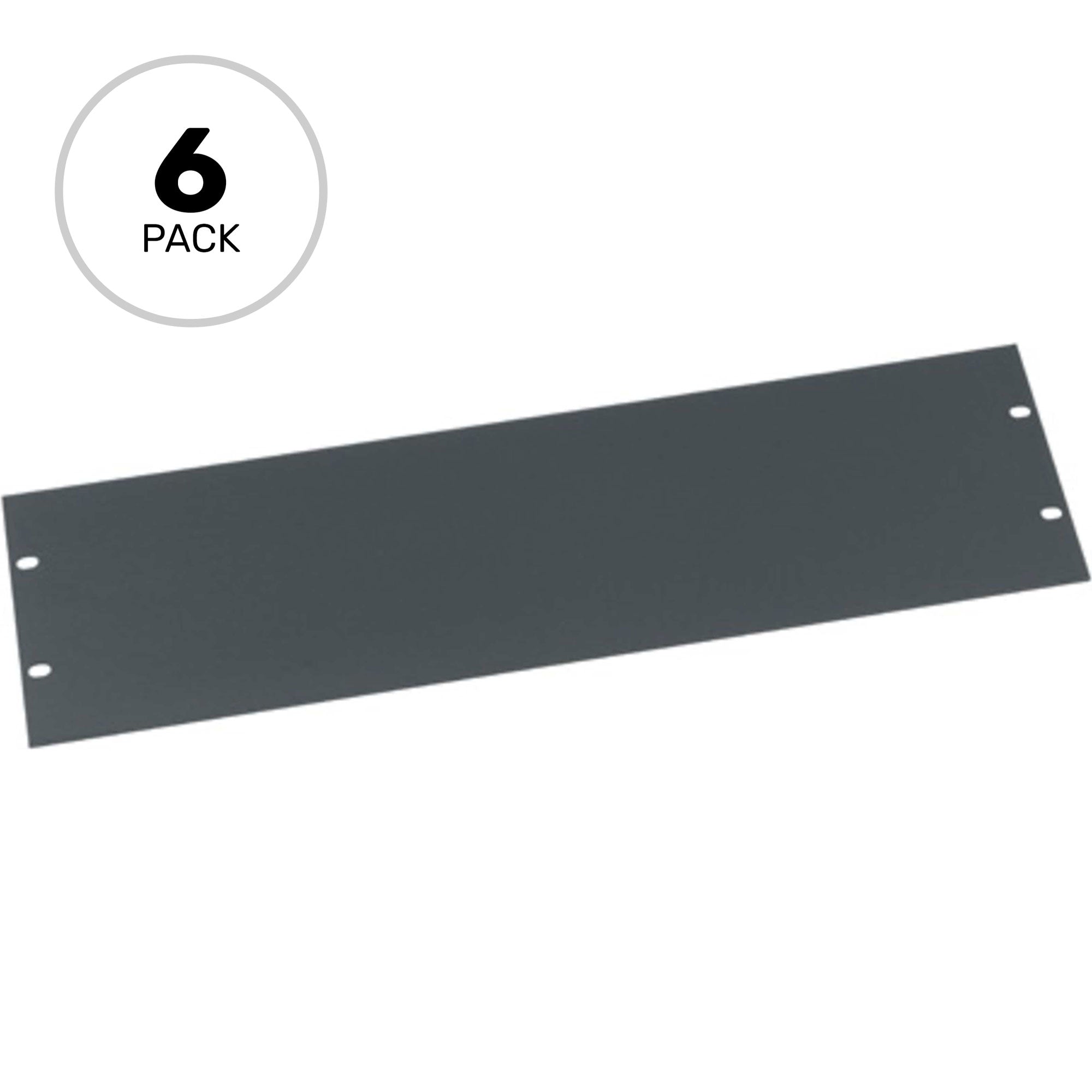 Middle Atlantic PHBL3-CP6 Flat Blank Rack Panel 3U (6 Pack)