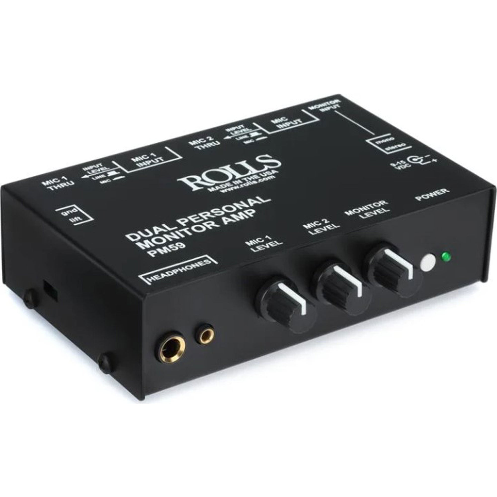 Rolls PM59 Dual Personal Monitor Amp