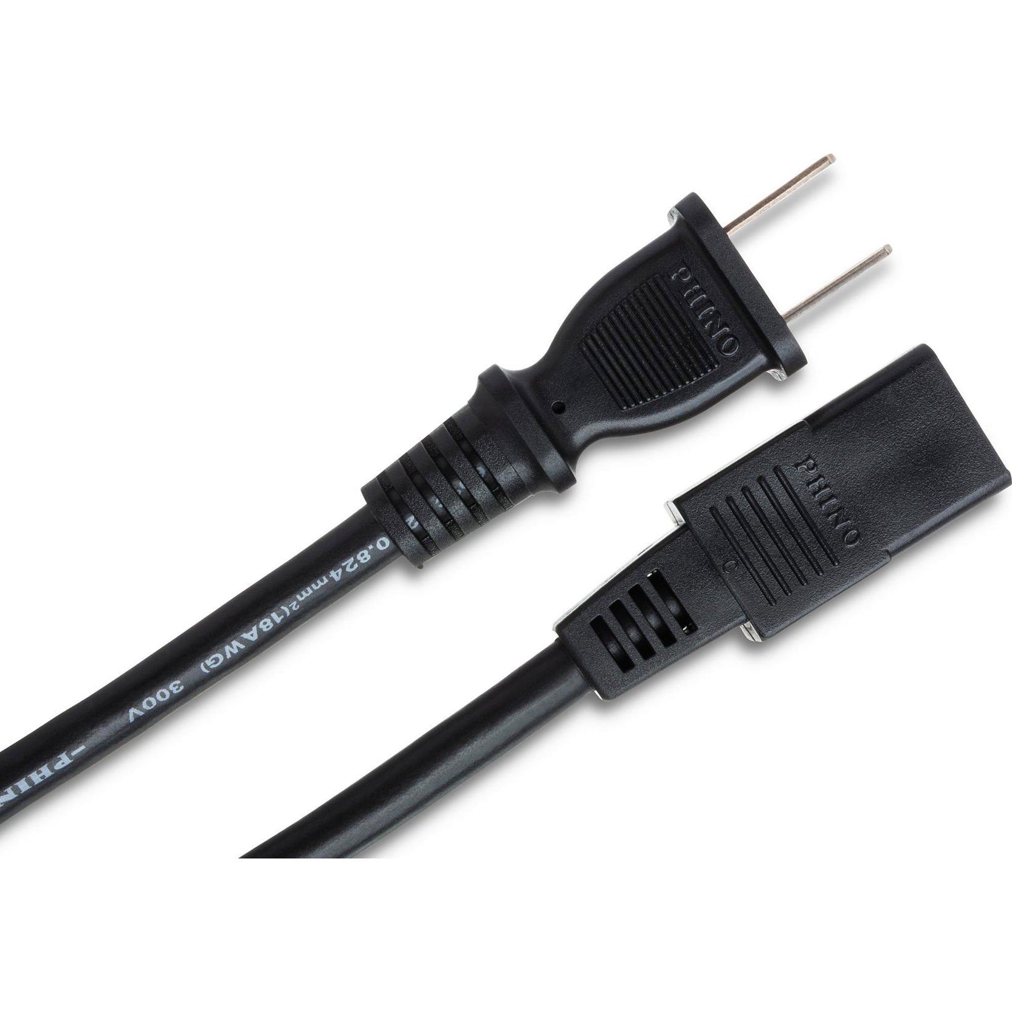 Hosa PWC-178 Power Cord 18 AWG, IEC C9 to NEMA 1-15P (8')