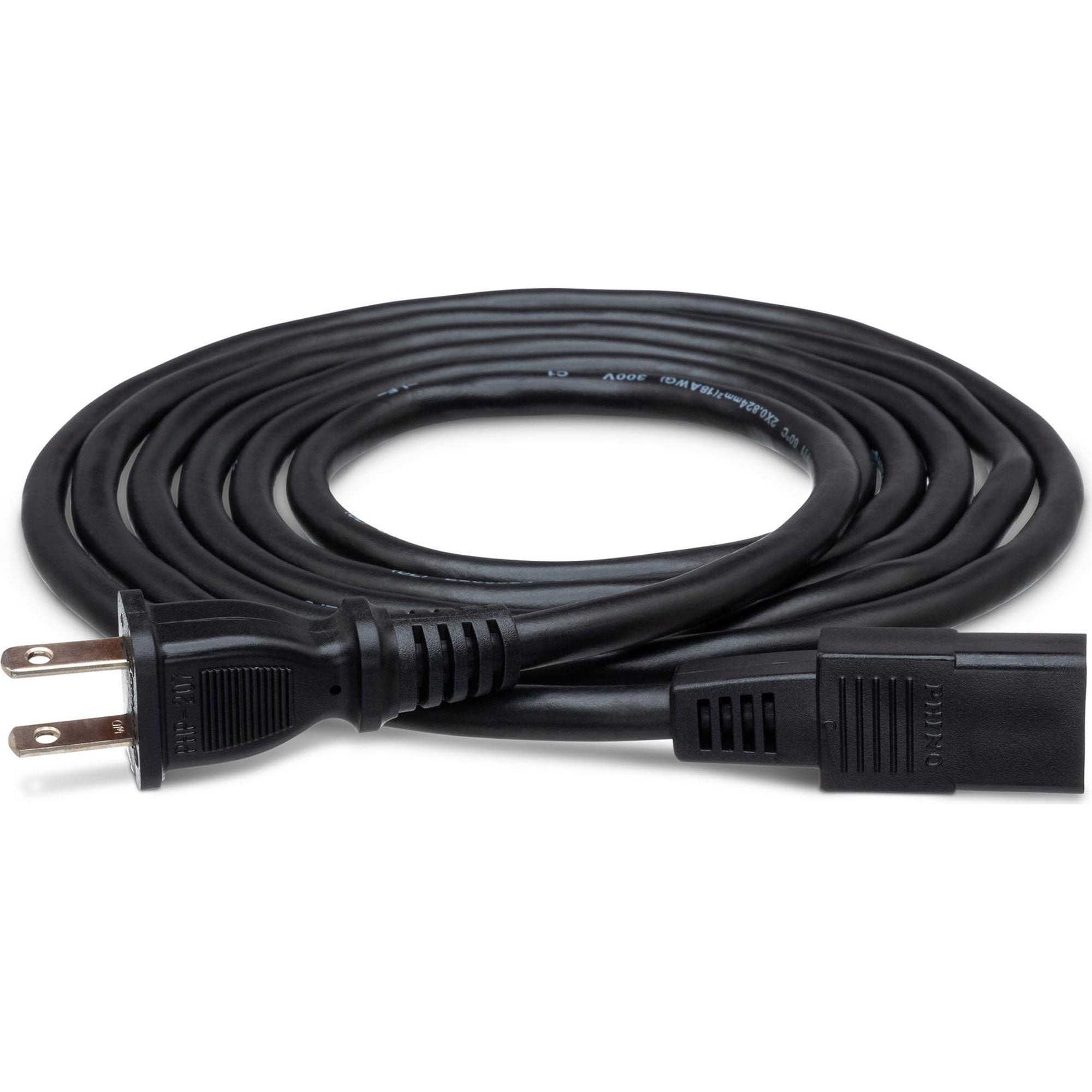 Hosa PWC-178 Power Cord 18 AWG, IEC C9 to NEMA 1-15P (8')