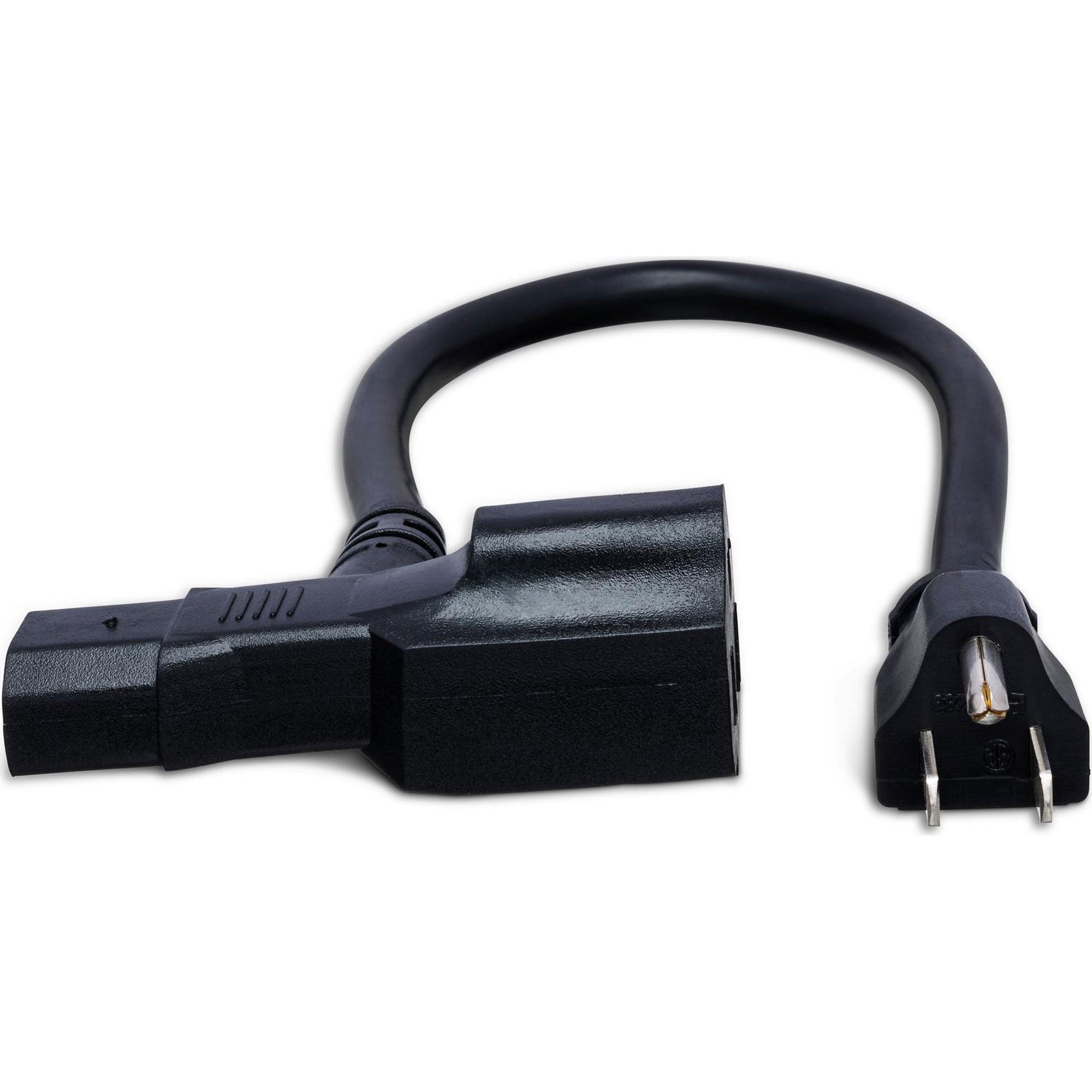 Hosa PWD-401 Piggyback IEC C13 to NEMA 5-15P Power Cord (1')