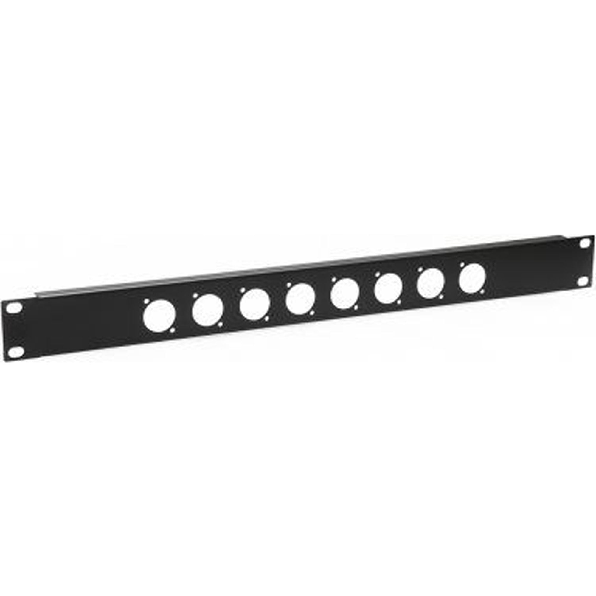 Penn Elcom R1269/1UK/08 Rack Panel Punched for Neutrik D-Style Connectors (1U, 8 Hole)