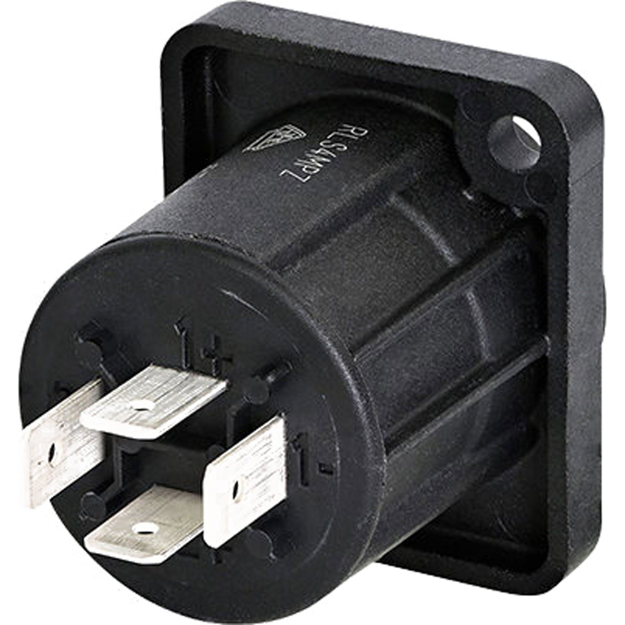 Neutrik Rean RLS4MPZ 4-Pole speakON Panel Mount Connector, 3/16" Flat Tabs (Box of 100)