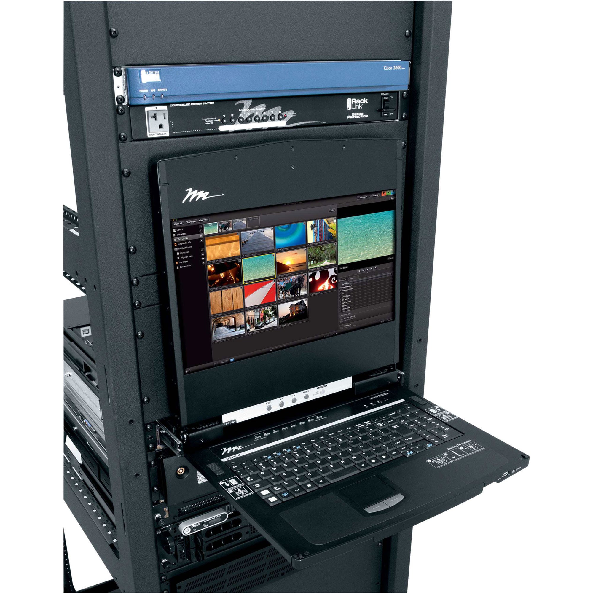 Middle Atlantic RM-KB-LCD17HD Rackmount LCD, Keyboard and Touchpad