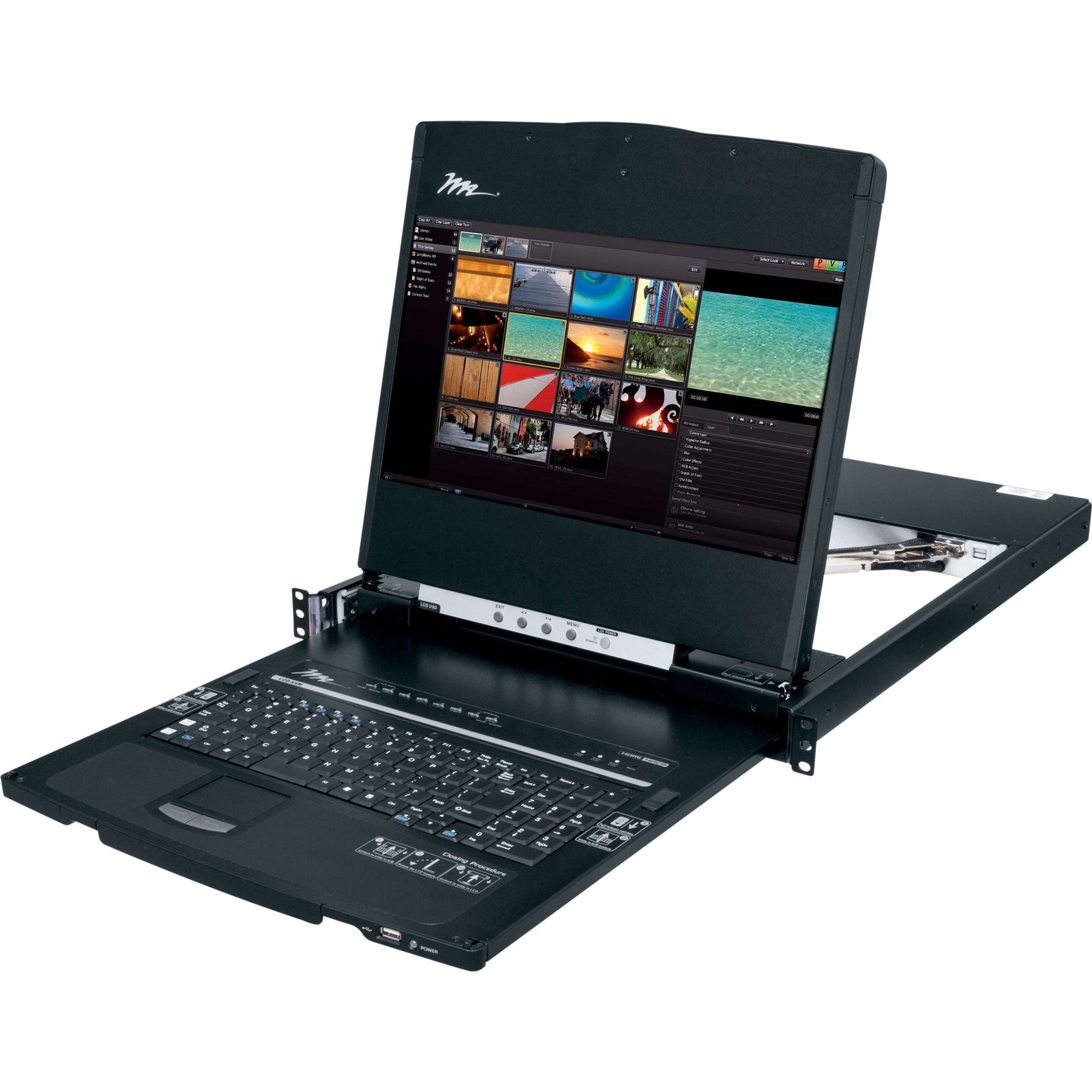 Middle Atlantic RM-KB-LCD17HD Rackmount LCD, Keyboard and Touchpad