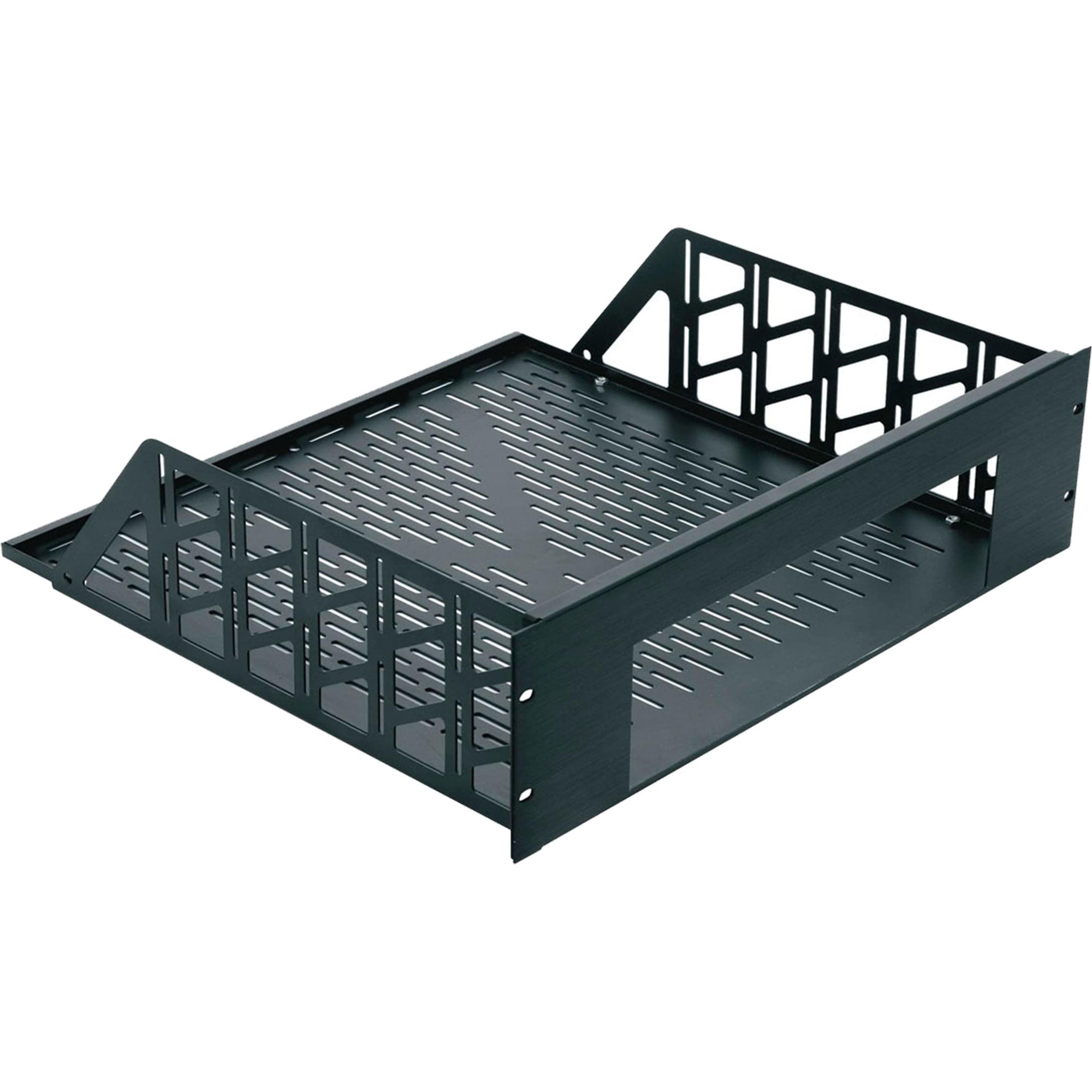 Middle Atlantic RSH4A10XW Custom Rack Shelf 10U, 17.5" Deep (Black Brushed)
