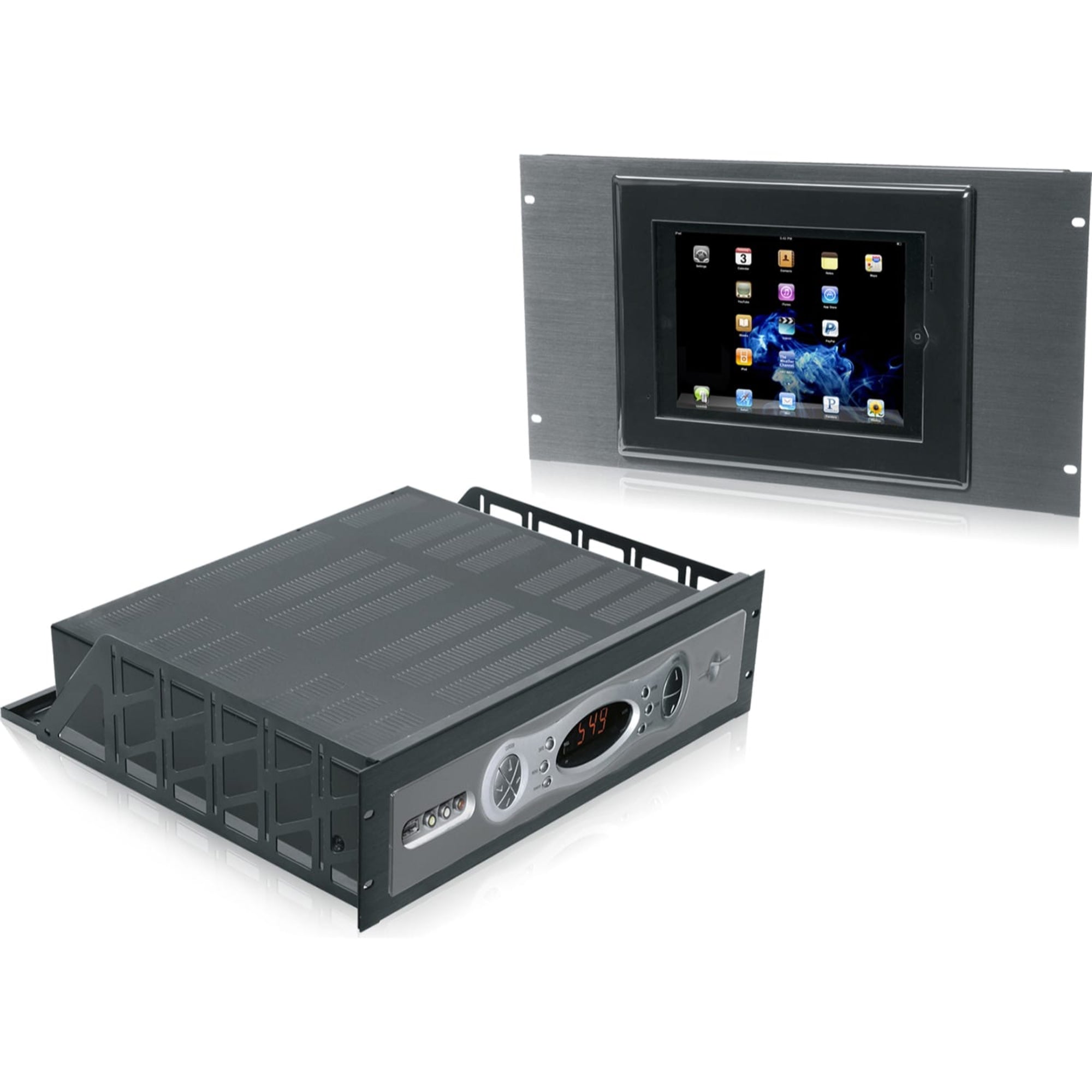 Middle Atlantic RSH4S2XX Custom Rack Shelf 2U, 20.5" Deep (Black Textured)