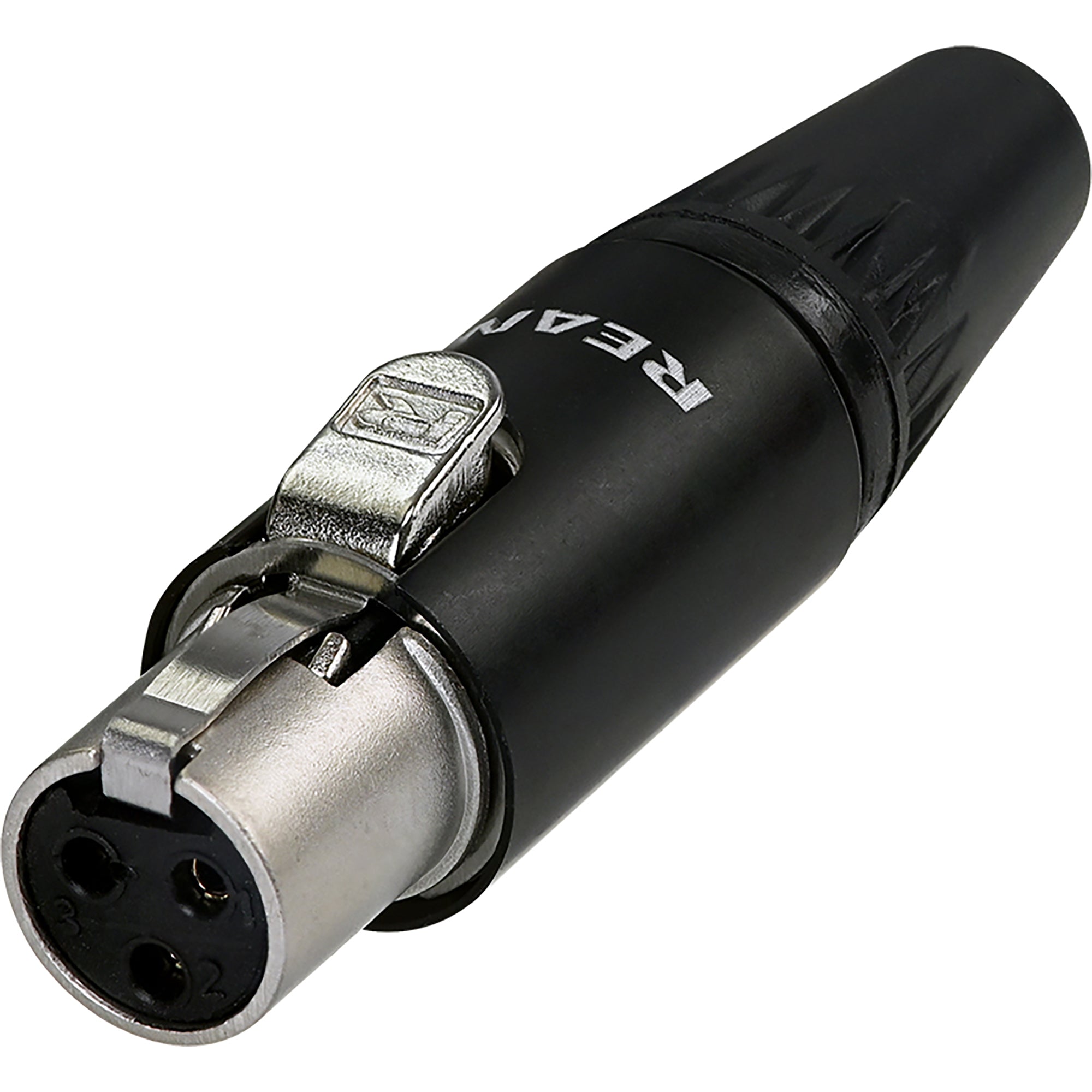 Neutrik Rean RT3FC-B Female 3-Pin Tiny XLR Connector (Black/Gold)