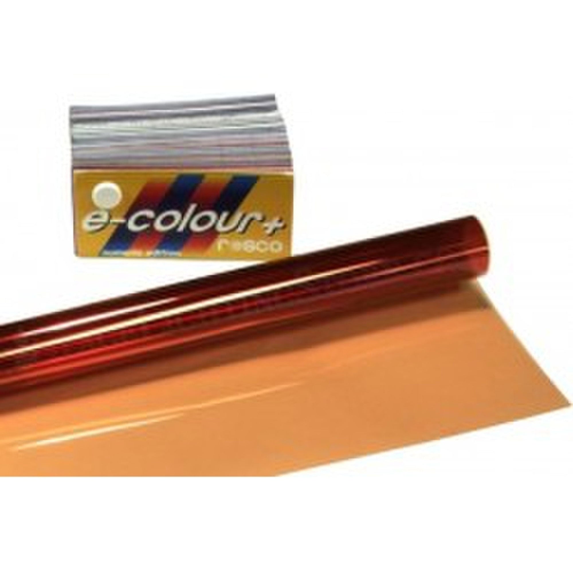 Rosco #205 e-colour+ Filter Gel 1/2 CT Orange (21" x 24" Sheet)