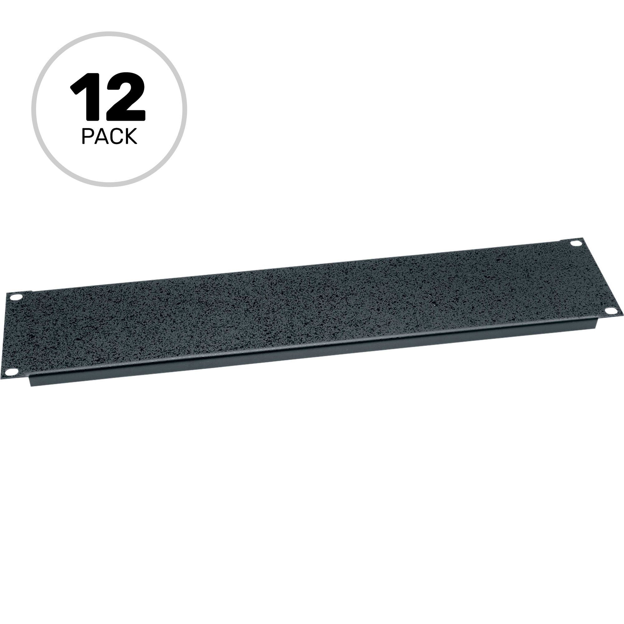 Middle Atlantic SB2-CP12 Flanged Steel Blank Rack Panel 2U (12 Pack)