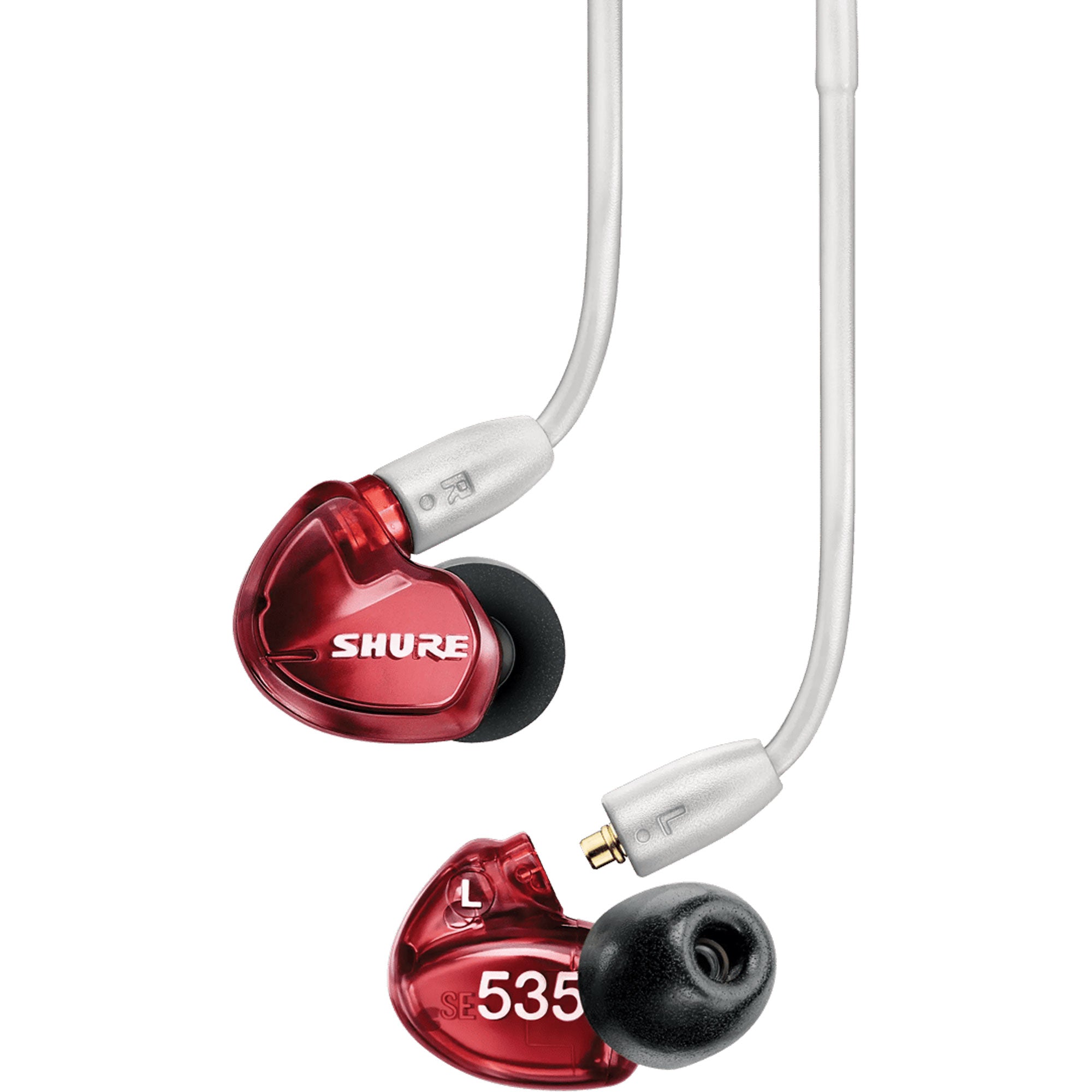 Shure SE535 Special-Edition Sound-Isolating In-Ear Stereo Earphones (Red)