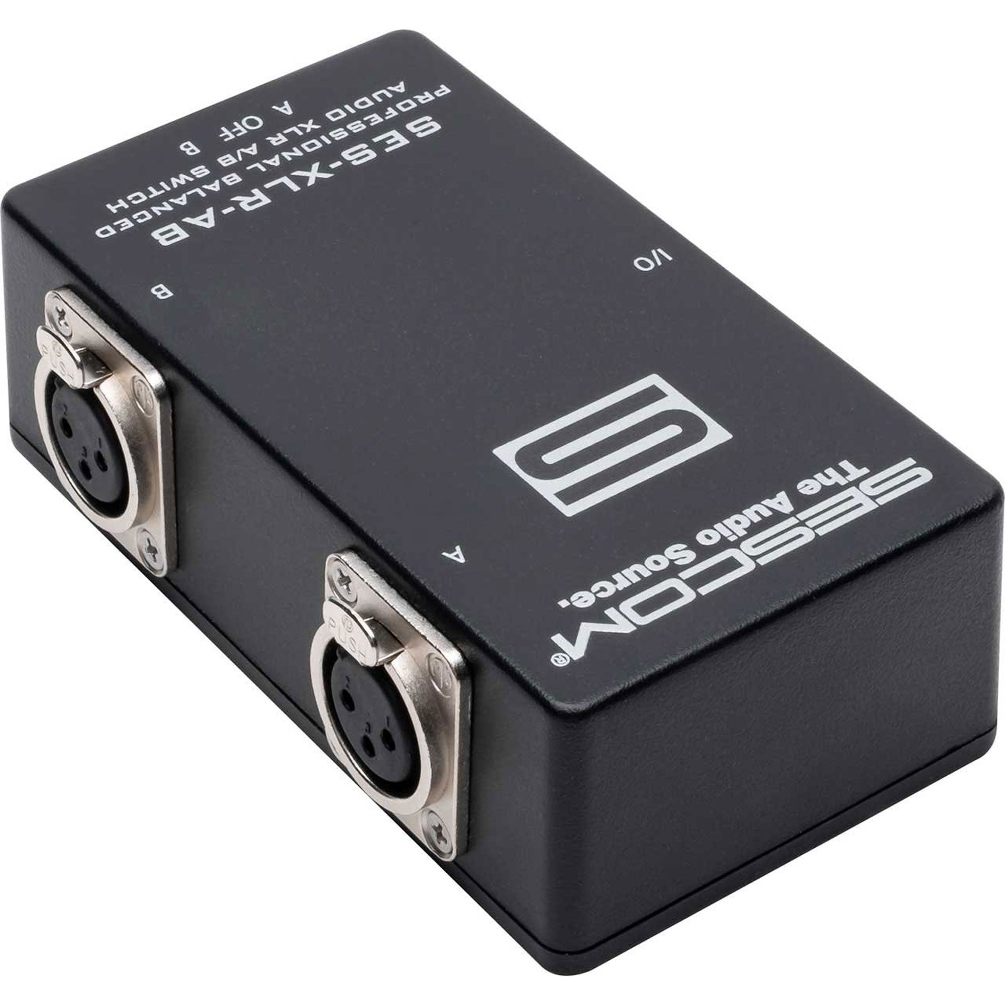 Sescom SES-XLR-AB Balanced Audio Pro-Grade XLR A/B Passive Switch