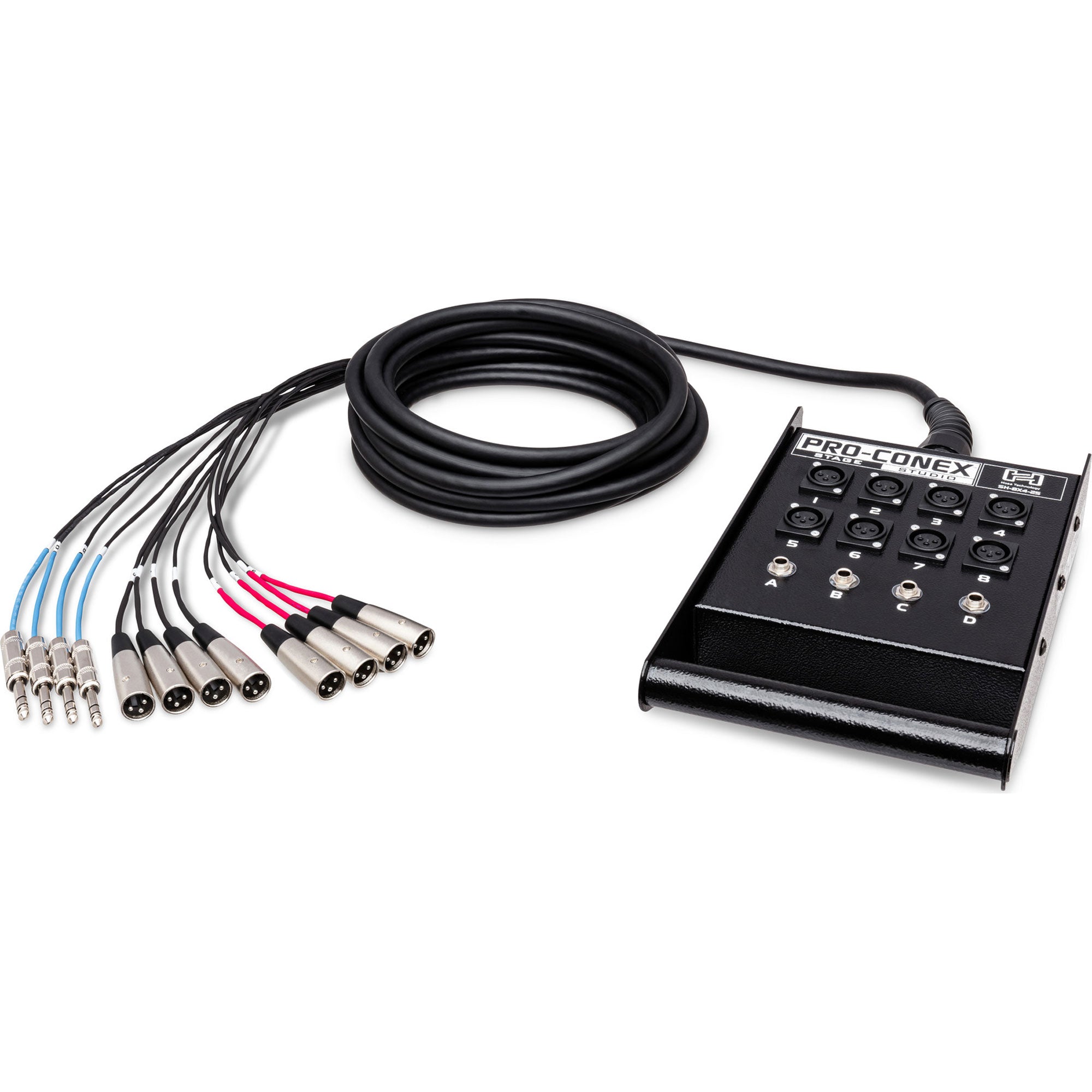 Hosa SH-8X4-100 Pro-Conex Stage Box Snake (100')