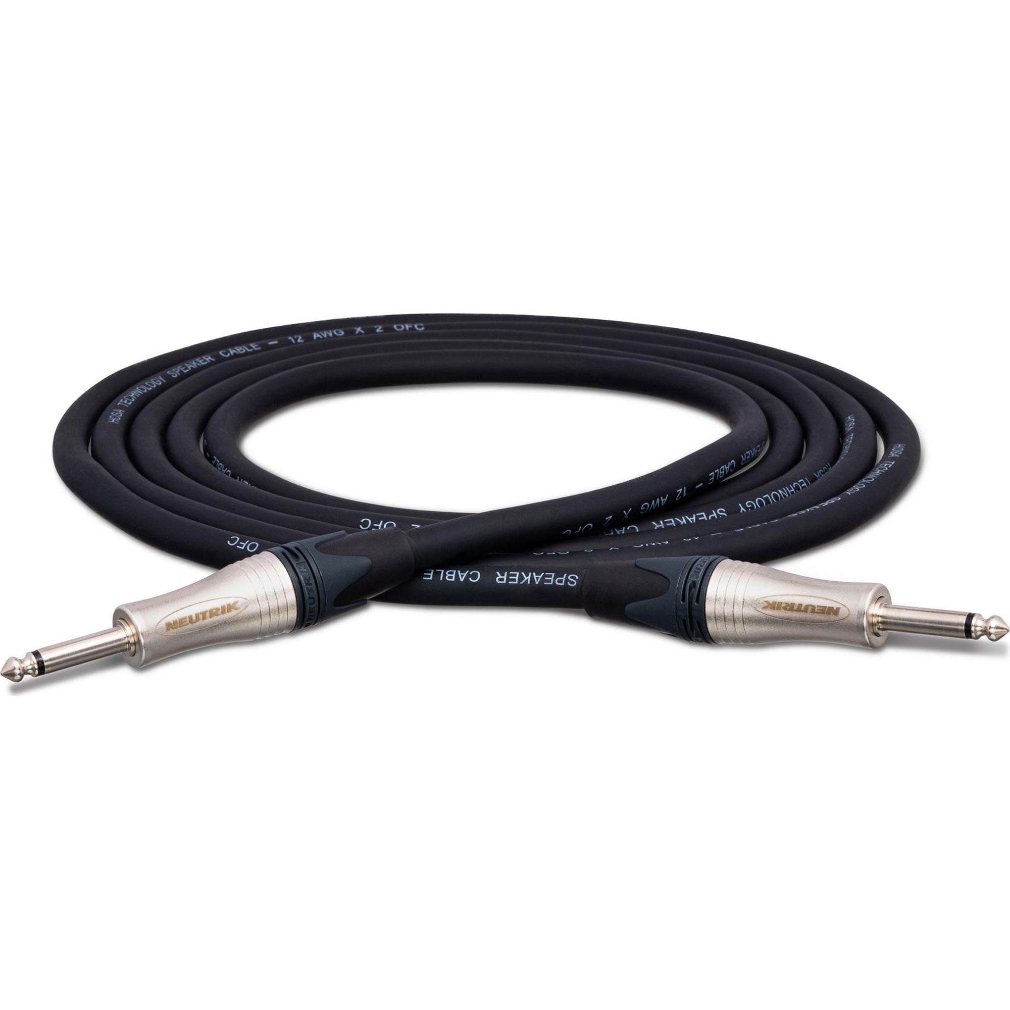 Hosa SKJ-215 Neutrik 1/4" TS to Neutrik 1/4" TS 12 AWG Edge Speaker Cable (15')