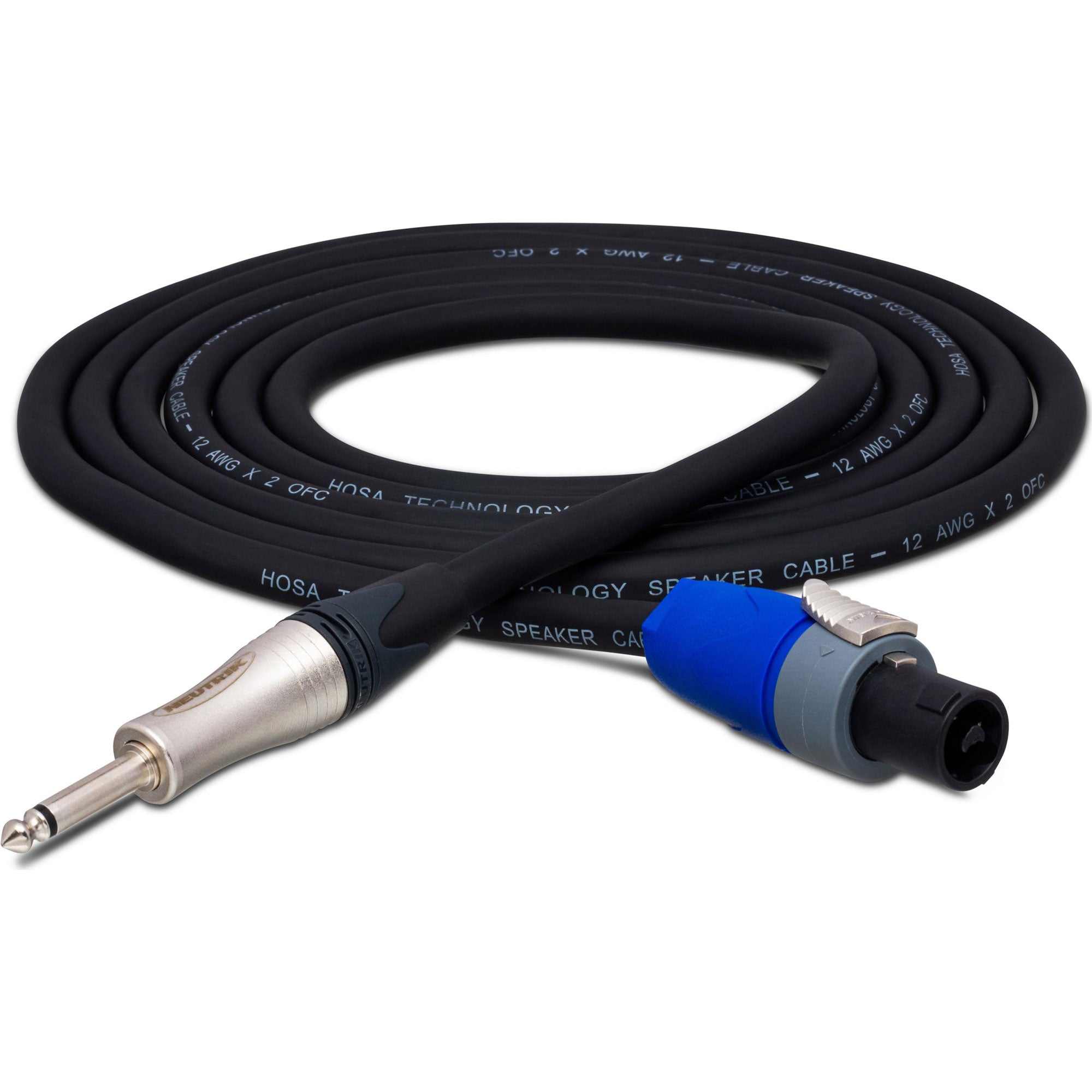Hosa SKT-2100Q Neutrik speakON to Neutrik 1/4" TS 12 AWG Edge Speaker Cable (100')