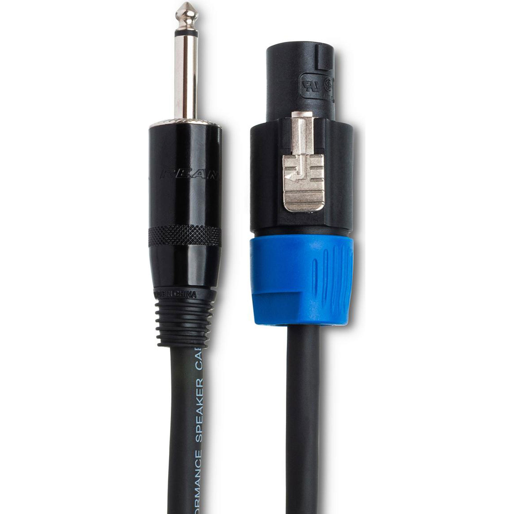 Hosa SKT-450Q REAN speakON to REAN 1/4" TS 14 AWG Pro Speaker Cable (50')