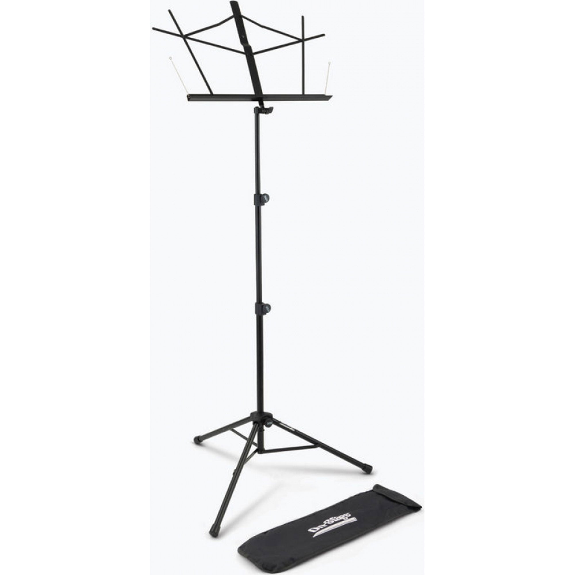 On-Stage SM7222BB Tripod Base Sheet Music Stand with Bag (Black)