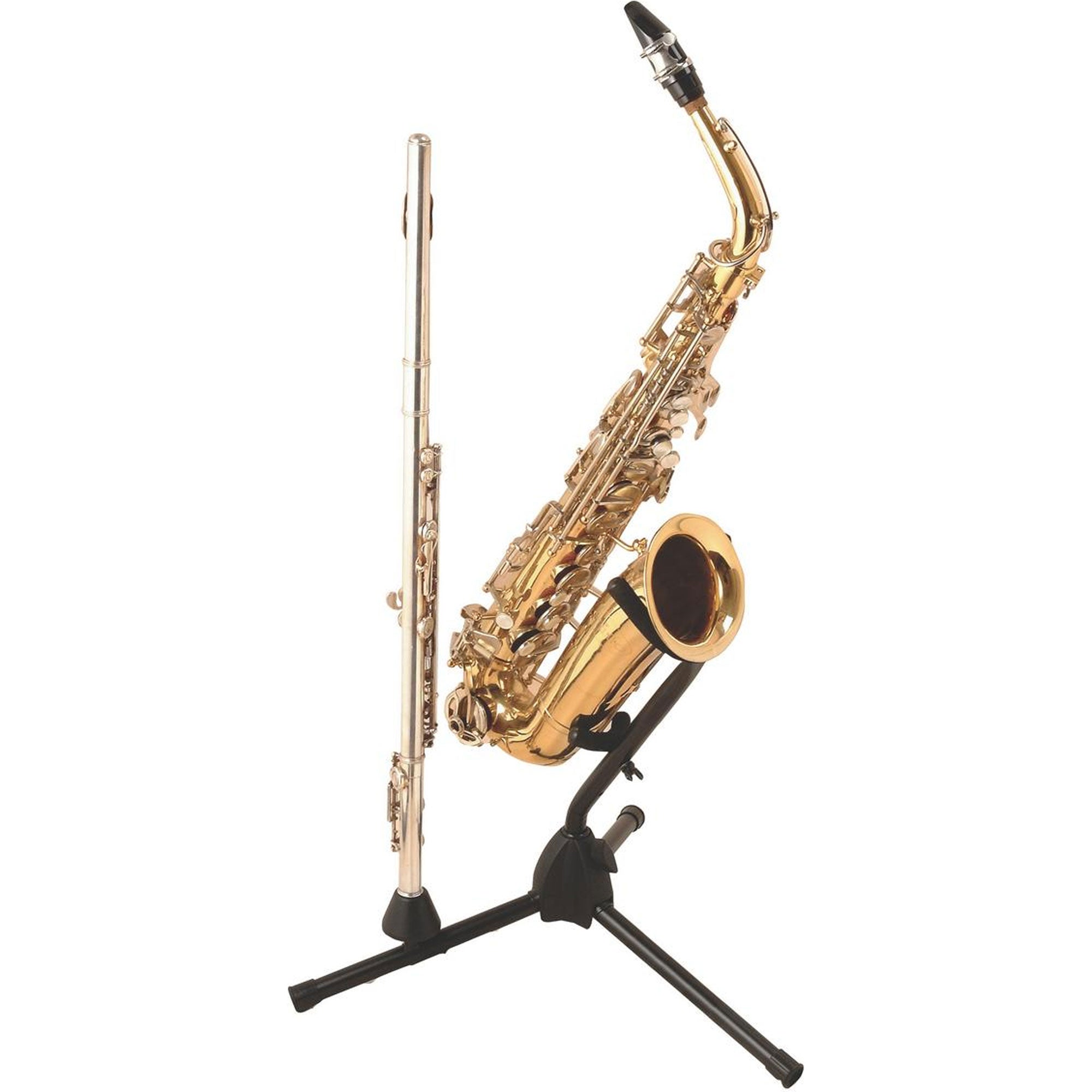 On-Stage SXS7101B Alto-Tenor Sax Stand with Flute Peg