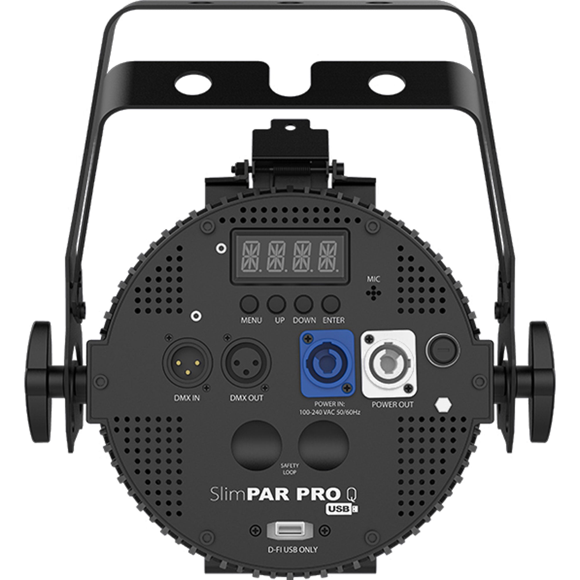 Chauvet DJ SlimPAR Pro Q USB Low-Profile RGBA LED Wash Light Fixture (Black)