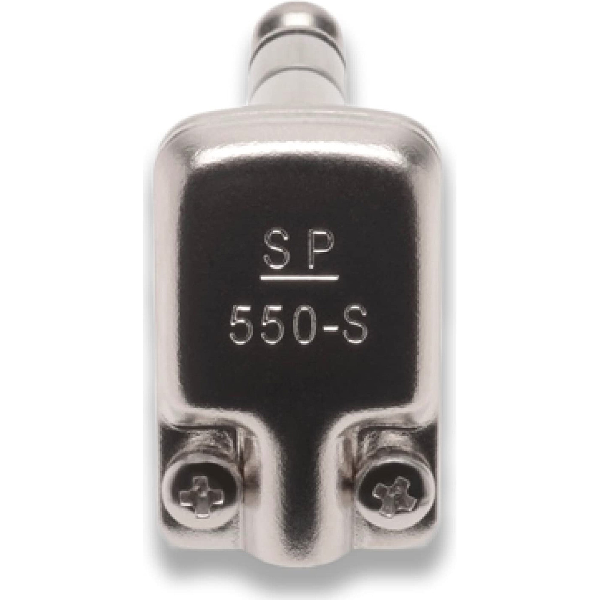 SquarePlug SP550-S Compact Pancake Right-Angle 1/4" TRS Stereo Cable Plugs (Matte Nickel, 10 Pack)