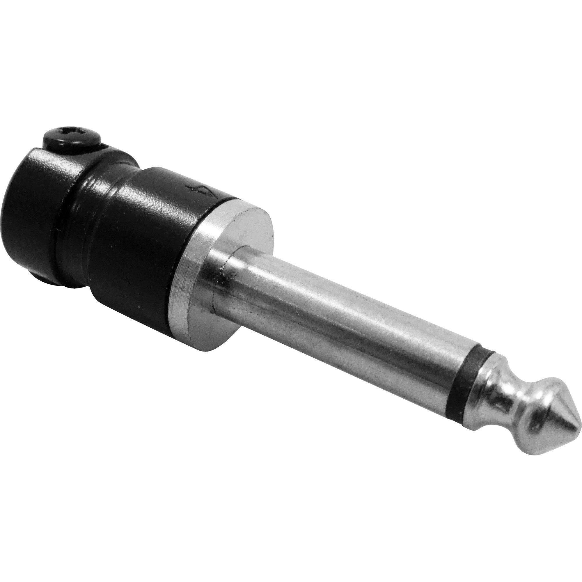 SquarePlug SPS4BK Compact Short Straight 1/4" TS Mono Cable Plugs (Black, 100 Pack)