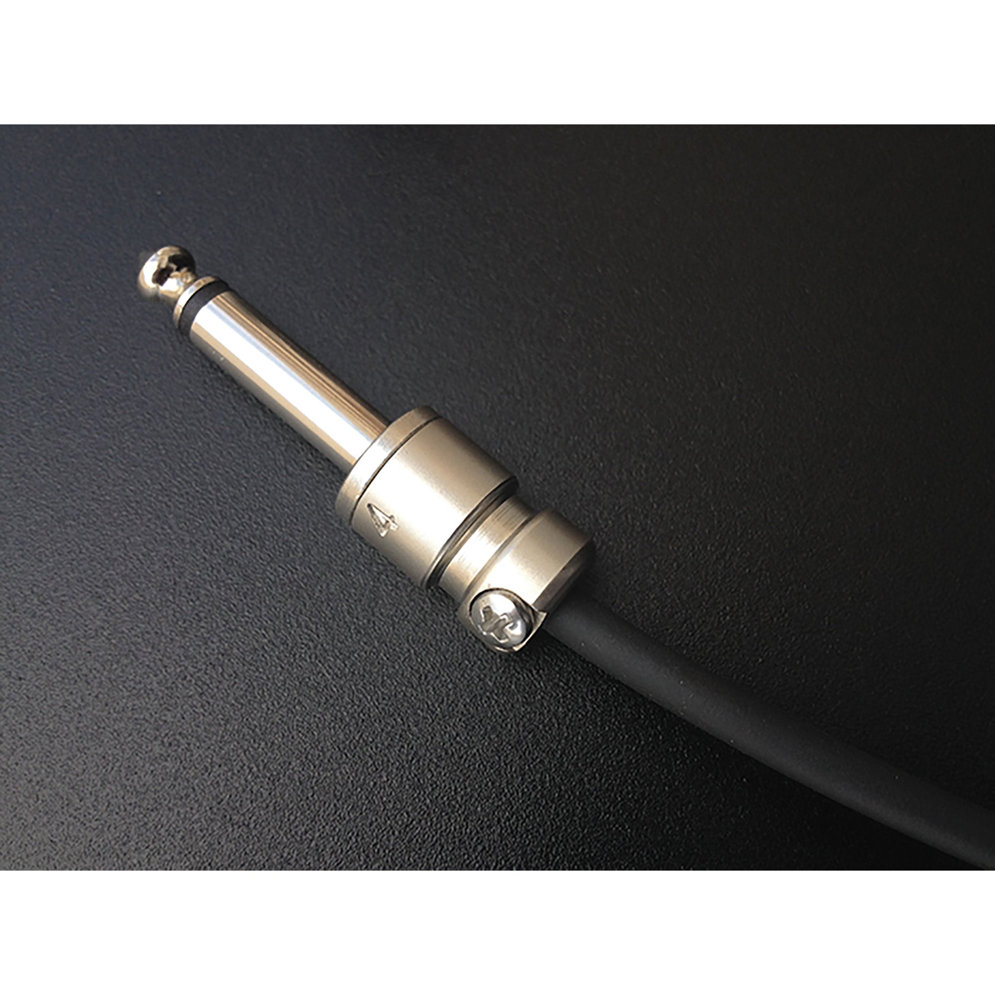 SquarePlug SPS5 Compact Short Straight 1/4" TS Mono Cable Plugs (Matte Nickel, 10 Pack)