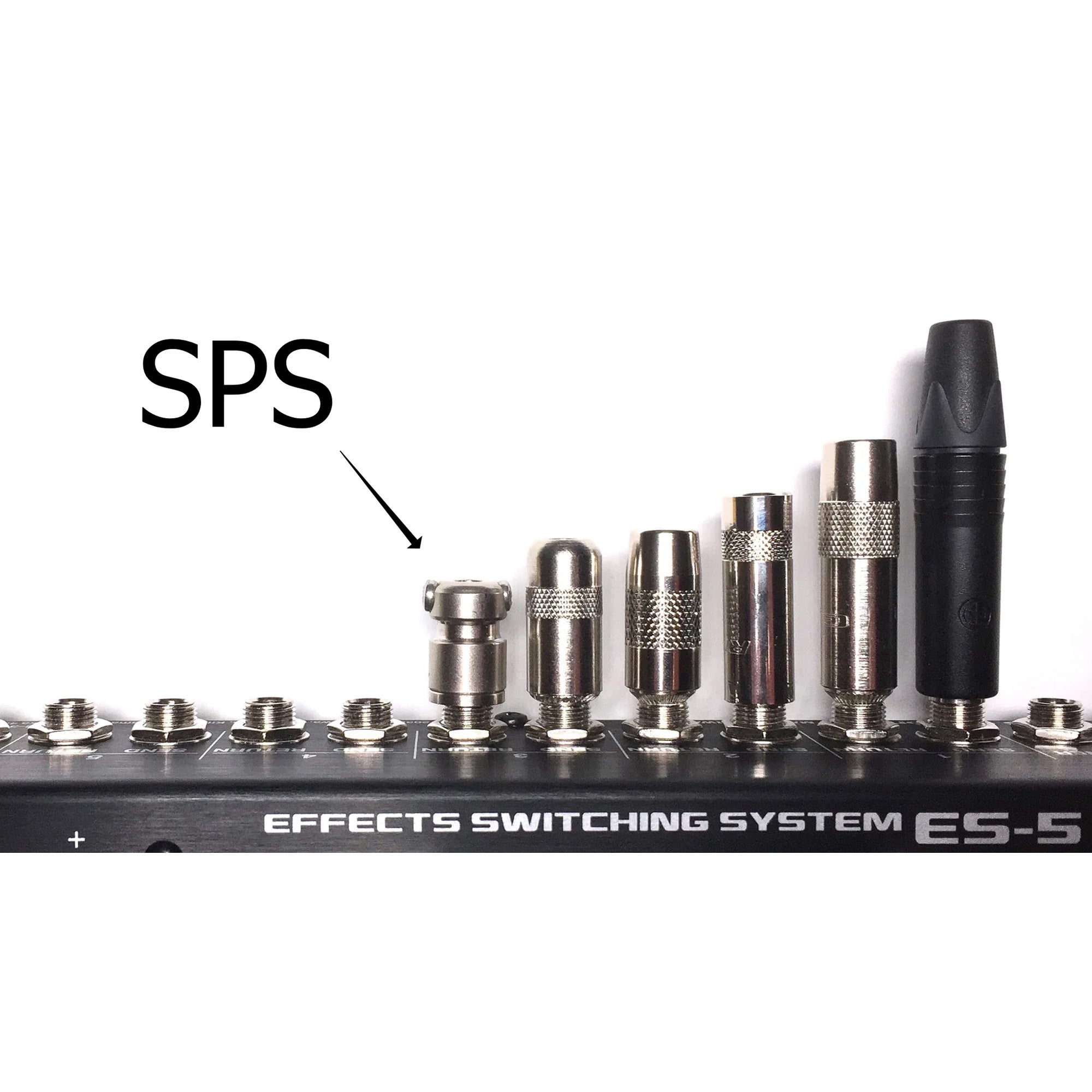 SquarePlug SPS4BK Compact Short Straight 1/4" TS Mono Cable Plugs (Black, 10 Pack)