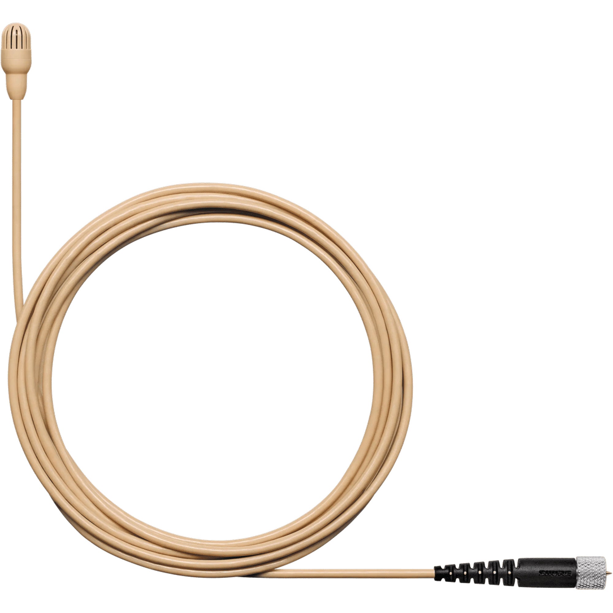 Shure TwinPlex TL47 Omnidirectional Lavalier Microphone with Accessories (Microdot, Tan)