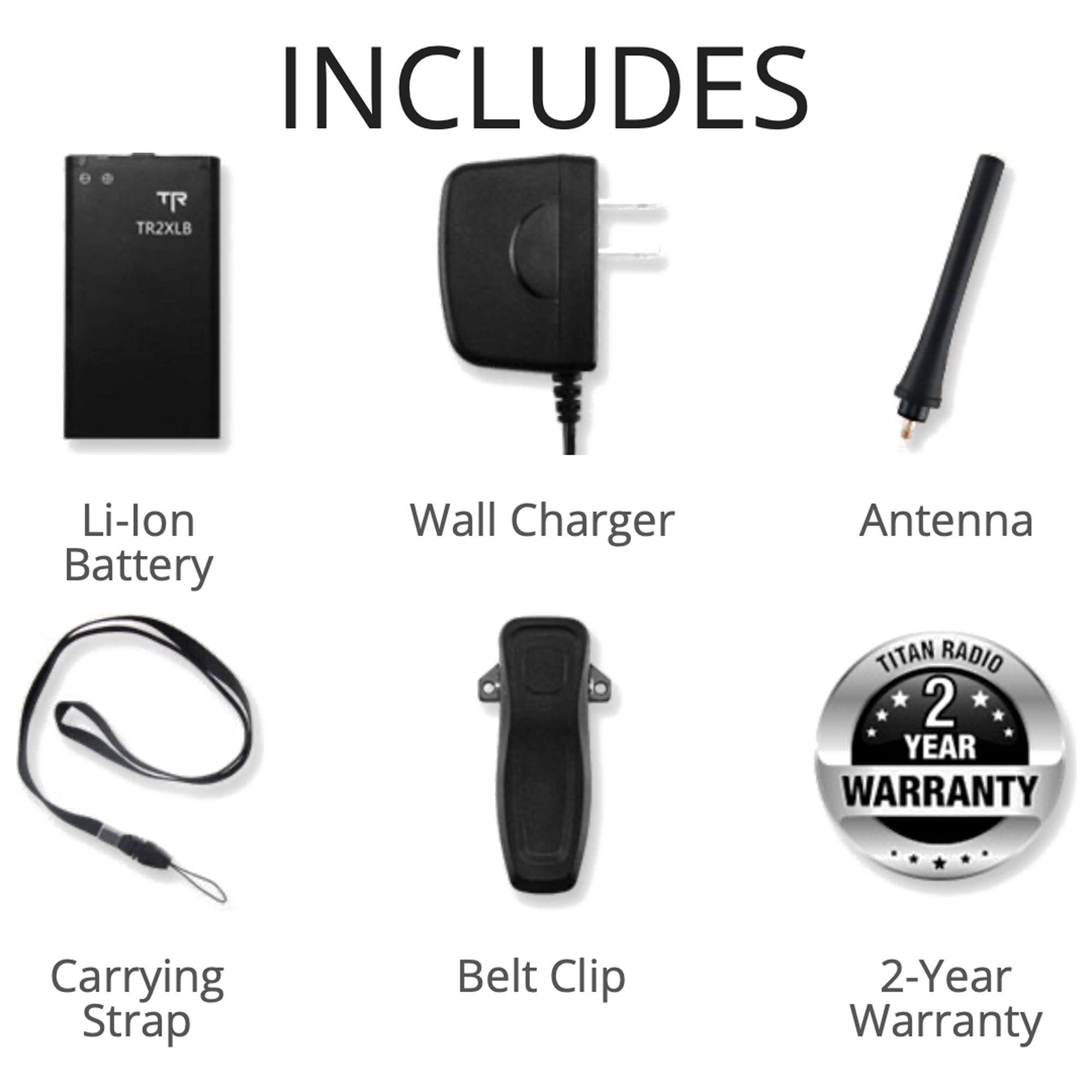 Titan Radio TR3X Digital UHF Two-Way Radios (2 Pack with Surveillance Kits)