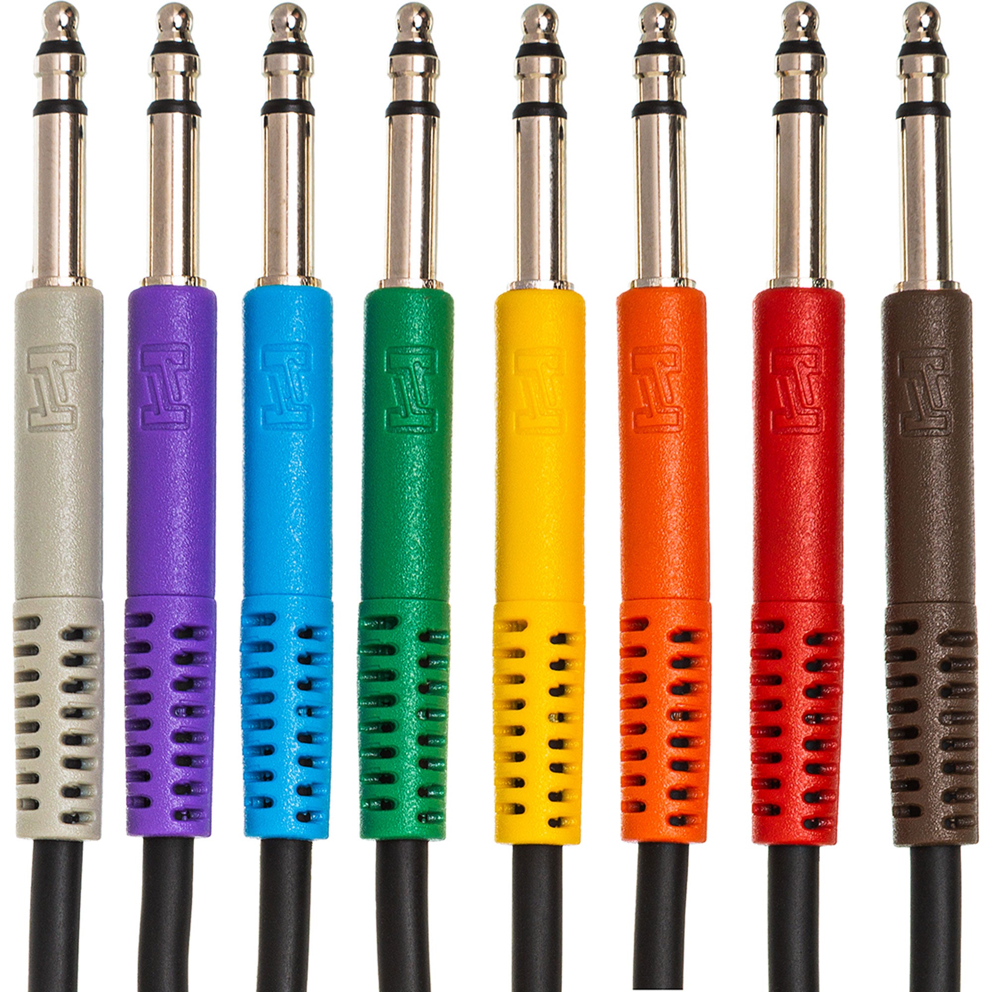 Hosa TTS-845 8-Pack of TT TRS Male Bantam to TT TRS Male Bantam Balanced Patch Cables (1.5')