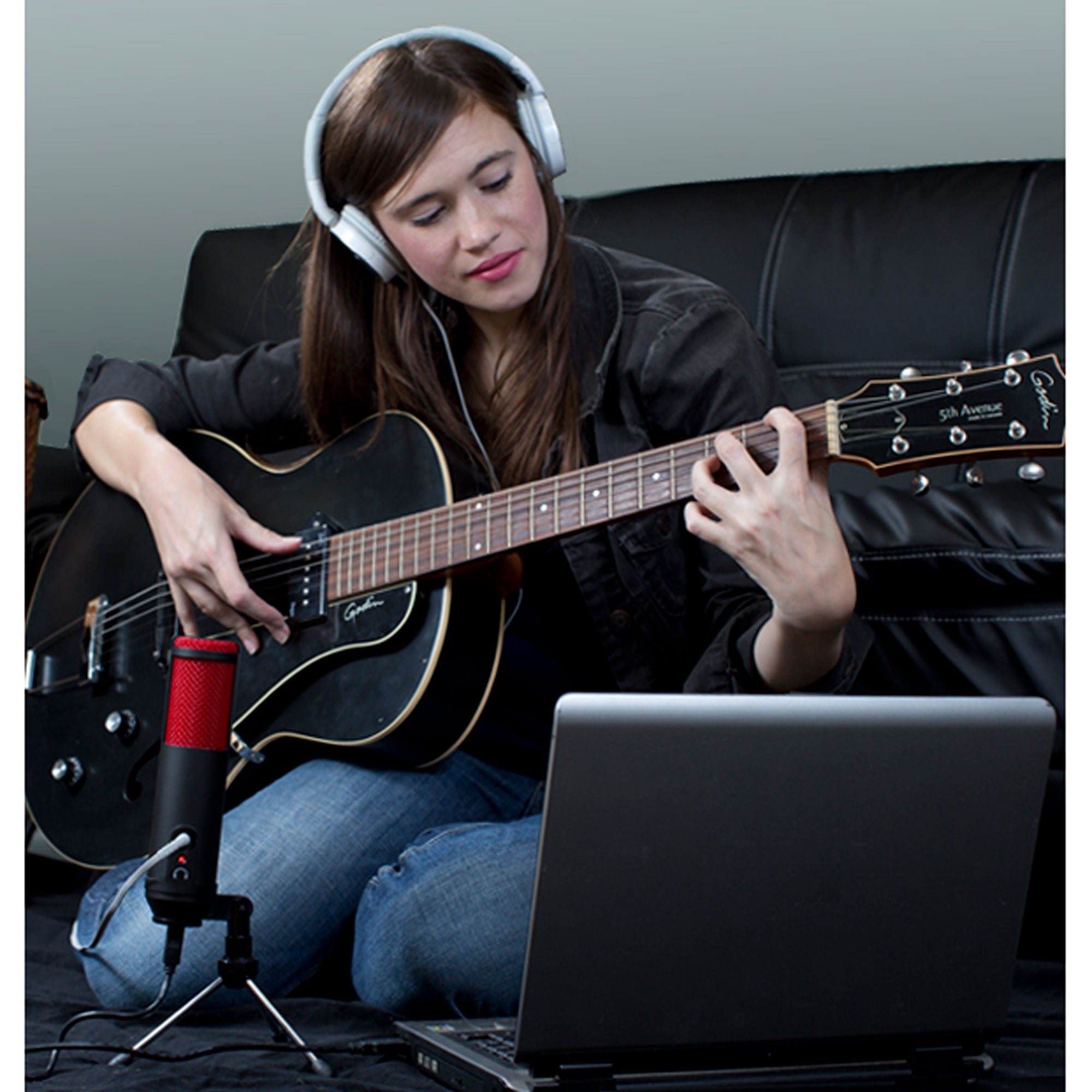 MXL Tempo USB Condenser Microphone (Black/Red)