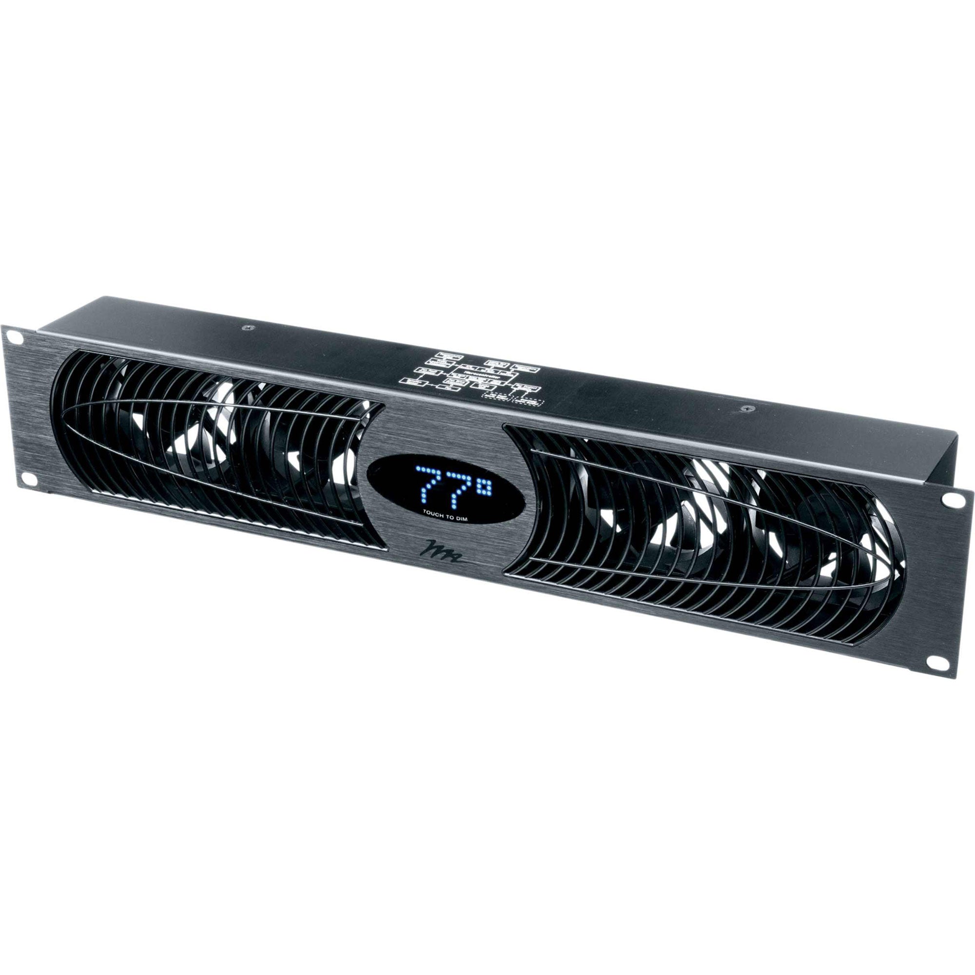 Middle Atlantic UQFP-4DRA Designer Inspired Ultra Quiet Rack Fan Panel (4 Fans)